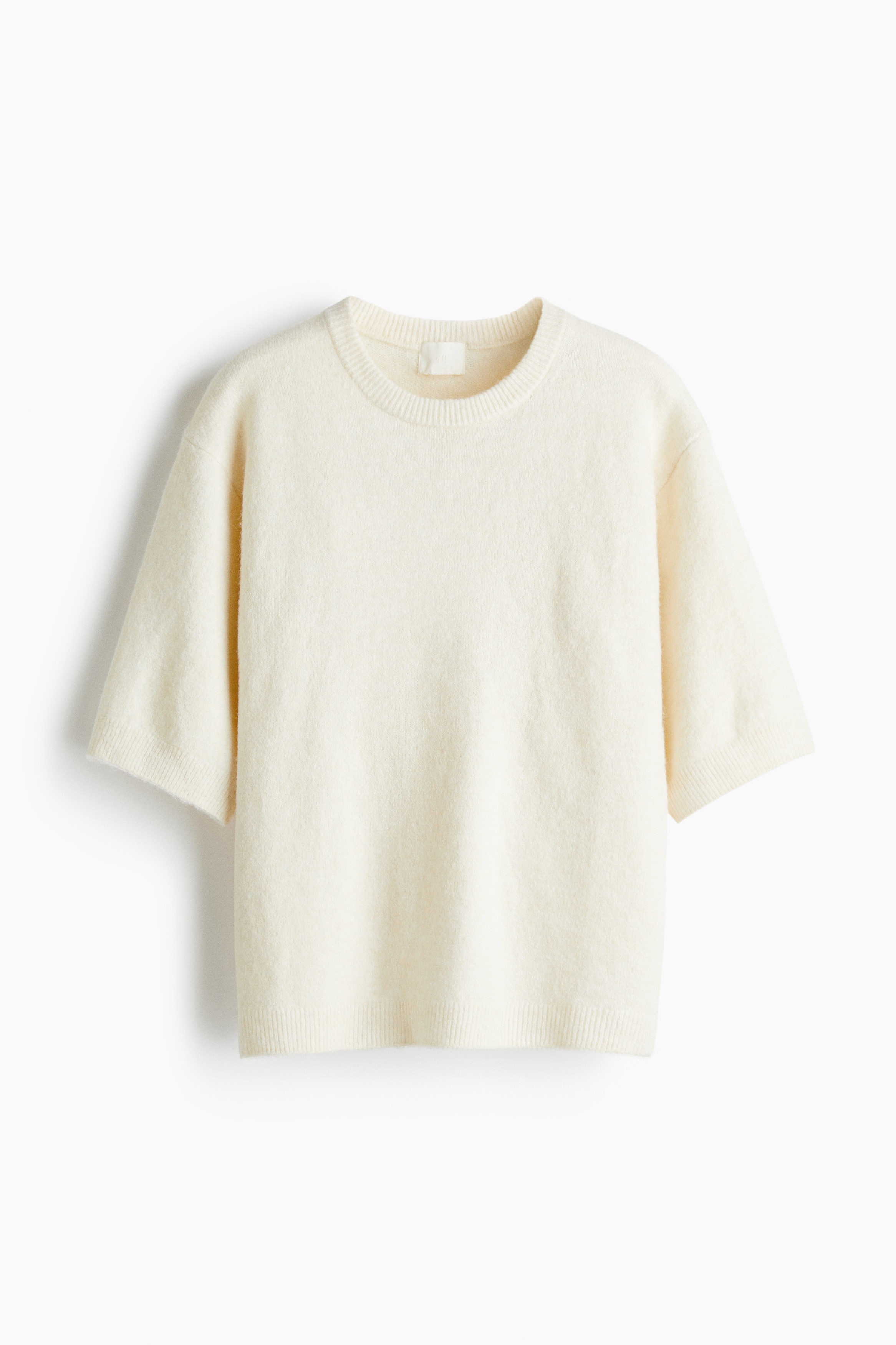 Knitted T-shirt - Cream