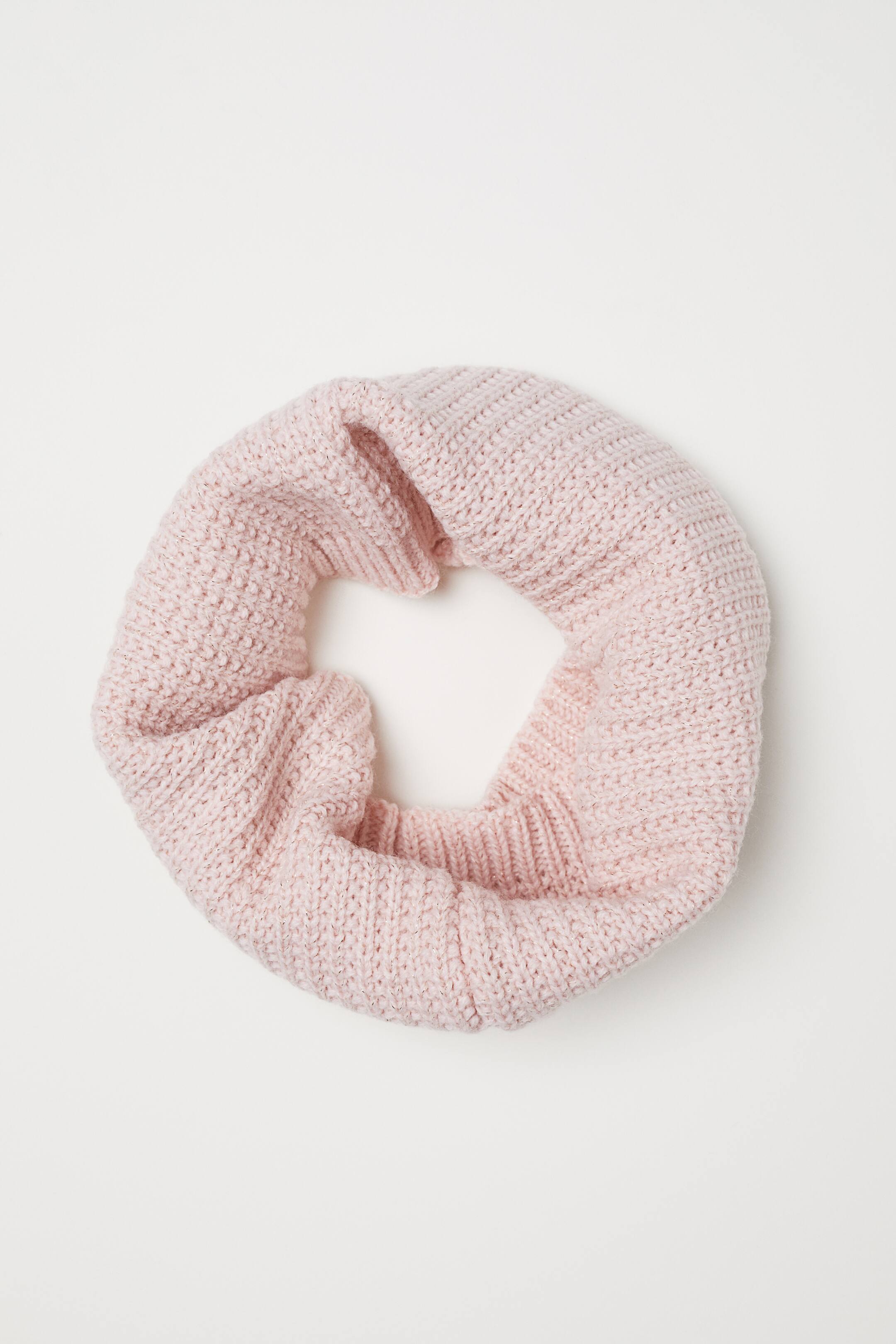 View larger image: Ribbed tube scarf - Light pink - Kids | H&M IE 1