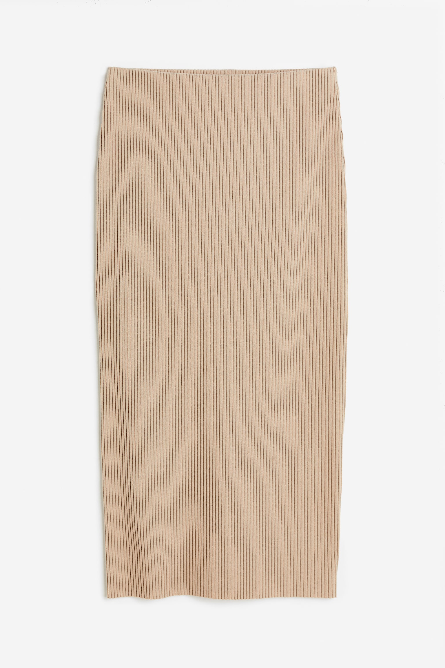 Ribbed skirt - Beige - 1