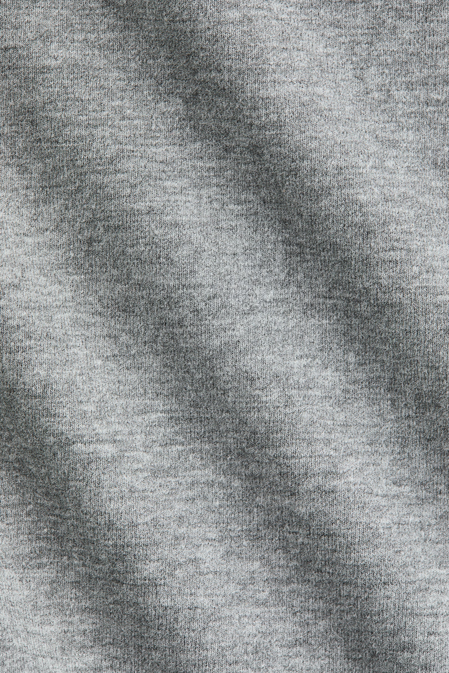 Fitted cotton top - Grey marl/White/Black - 3