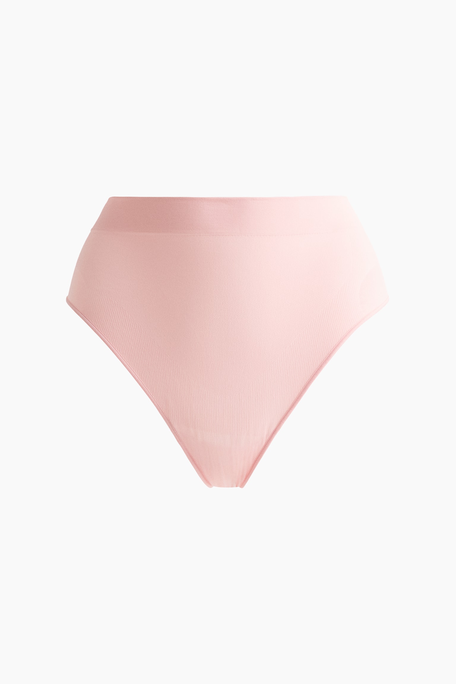 Seamless Medium Shape Thong briefs - Light pink/Dark brown - 1