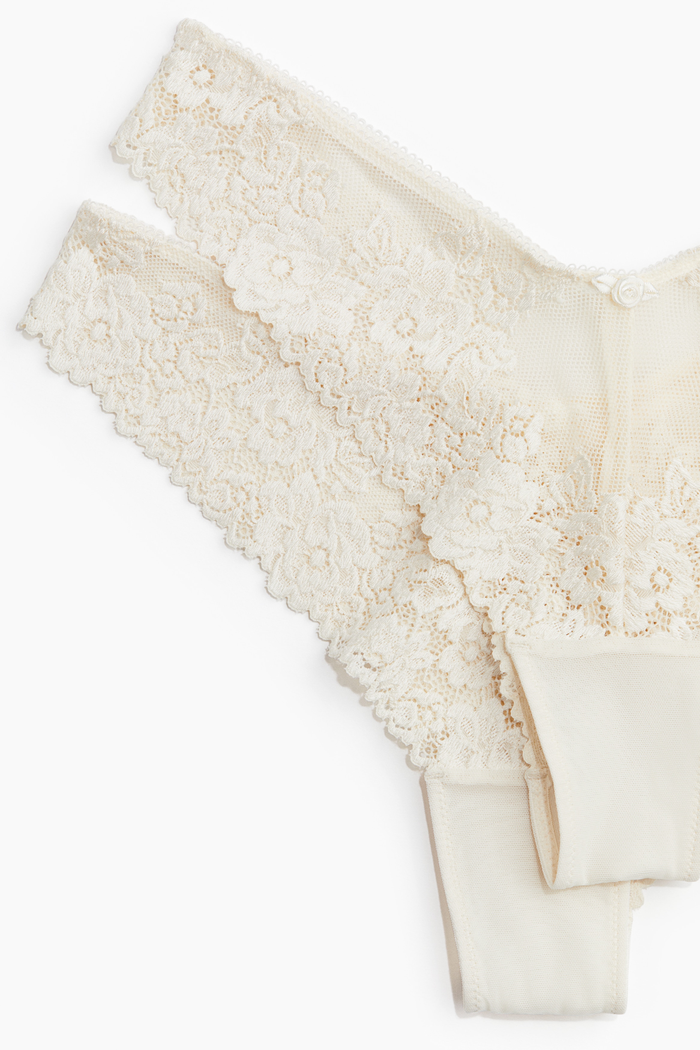 2-pack lace Brazilian briefs