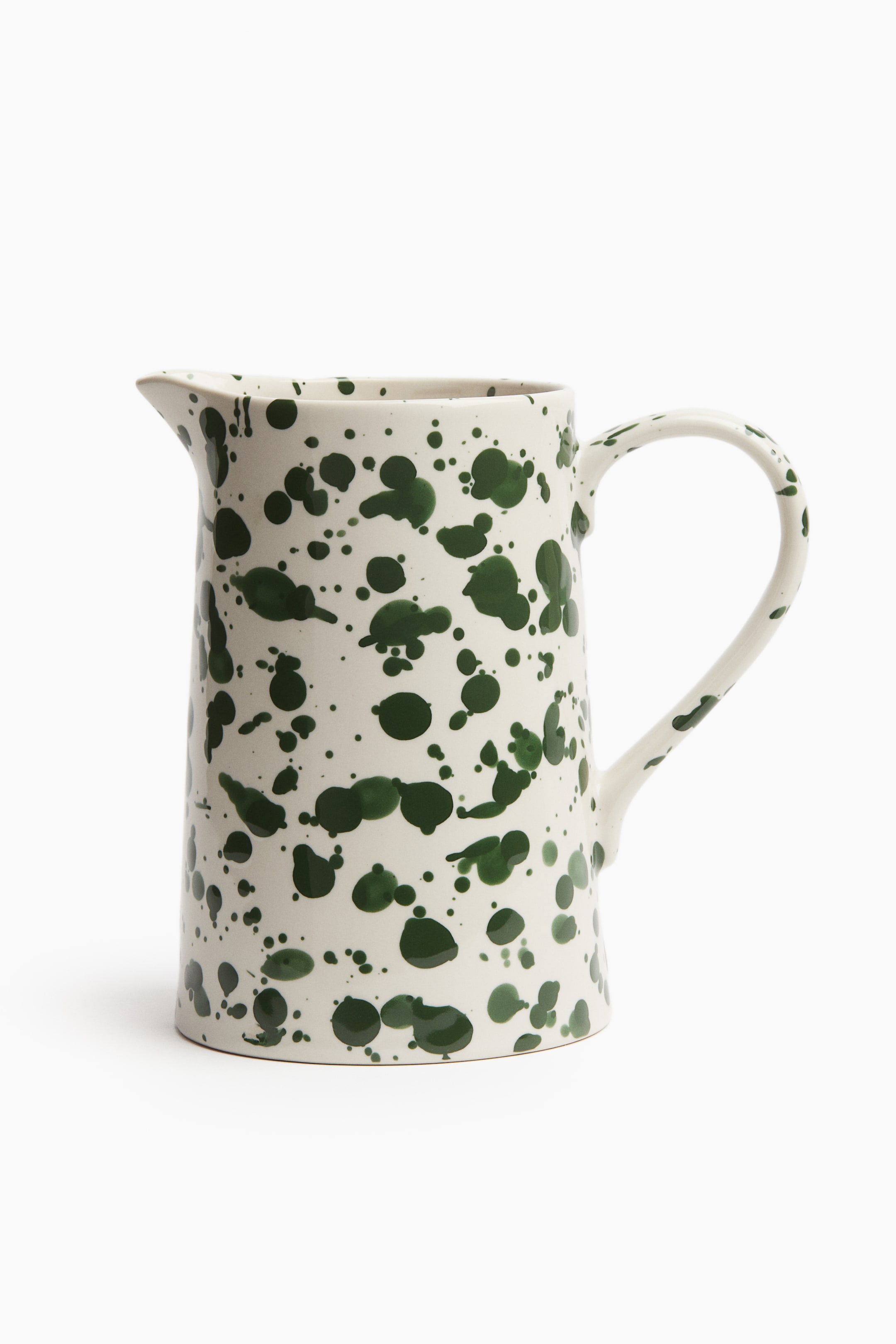 Speckled-Glaze Stoneware Pitcher