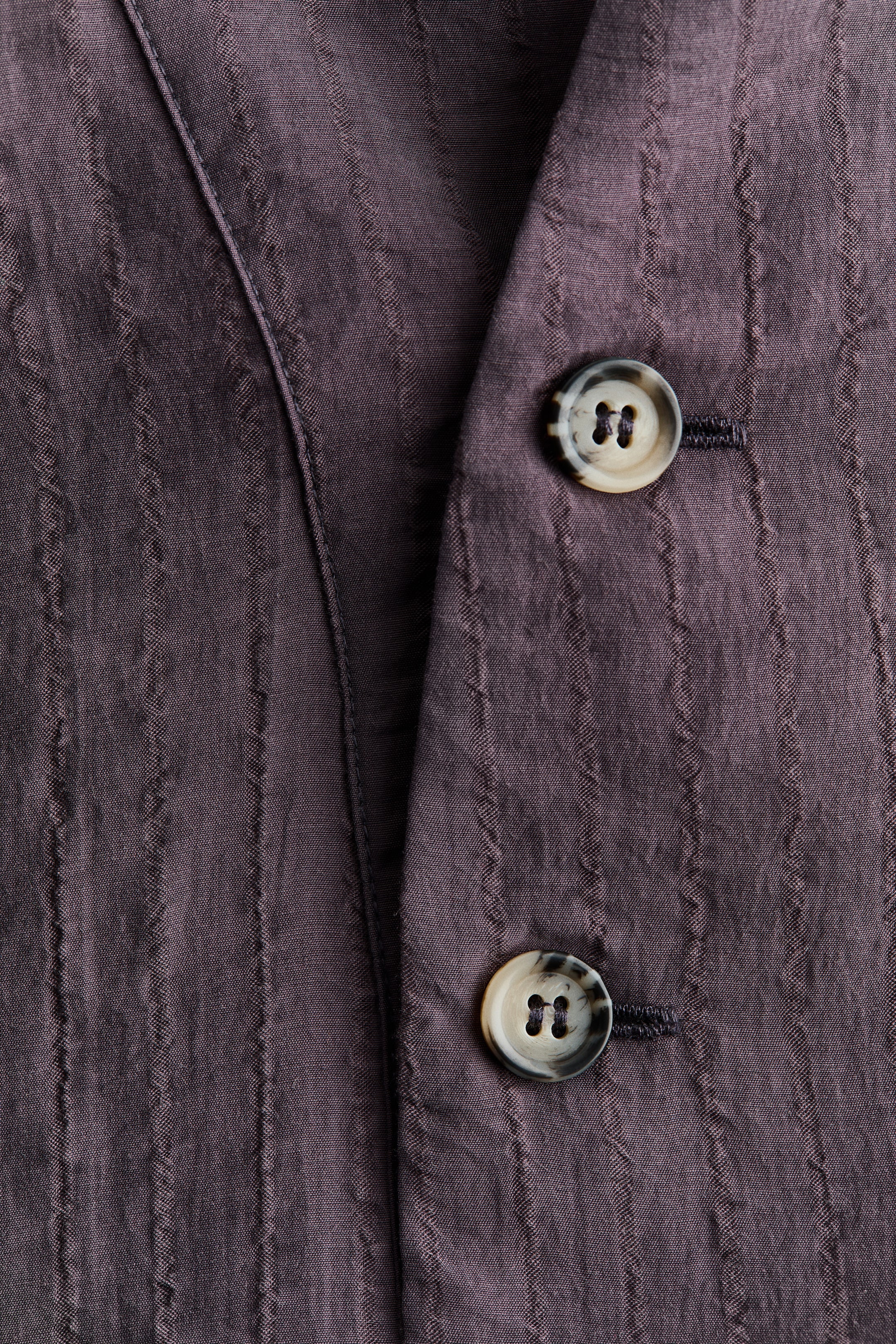 Textured-Weave Button-Detail Shirt