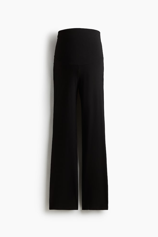 MAMA Before & After Flared Pants - Black/Dark brown - 1