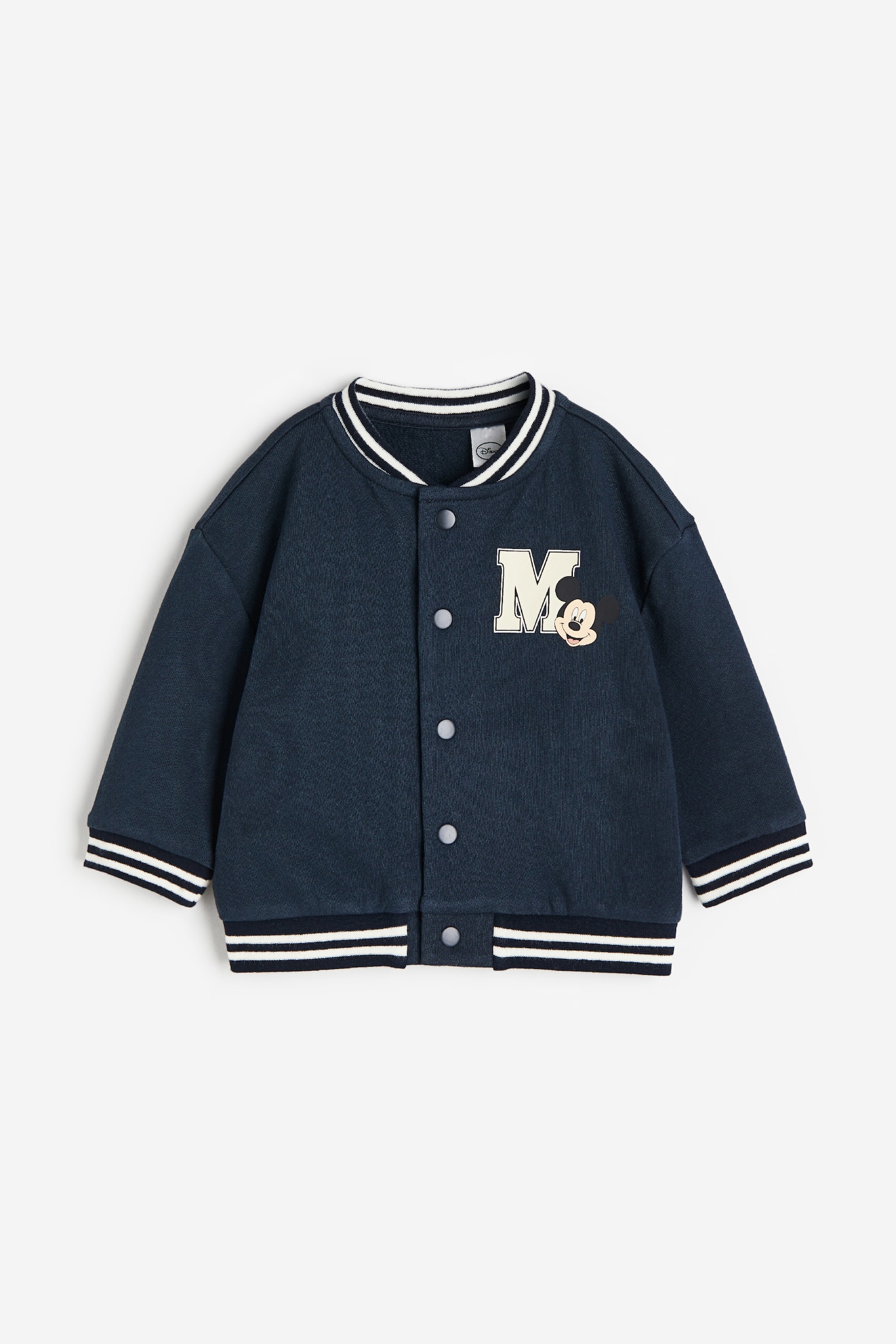 Print Baseball Jacket - Dark blue/Mickey Mouse/Dark grey/SmileyWorld®/White/Mickey Mouse/Grey/Mickey Mouse - 1