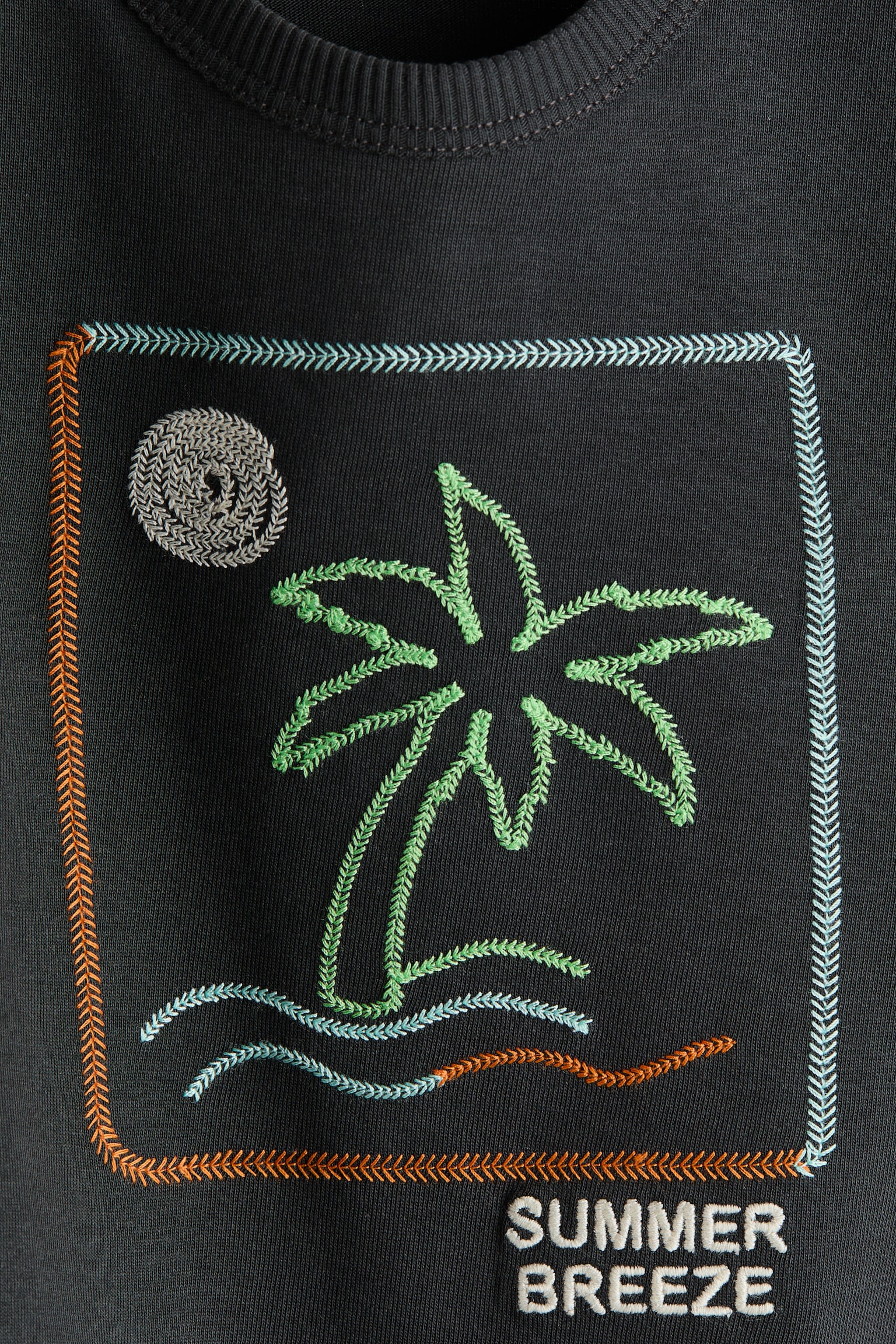 Tričko s motivem - Tmavě šedá/Summer Breeze - 2