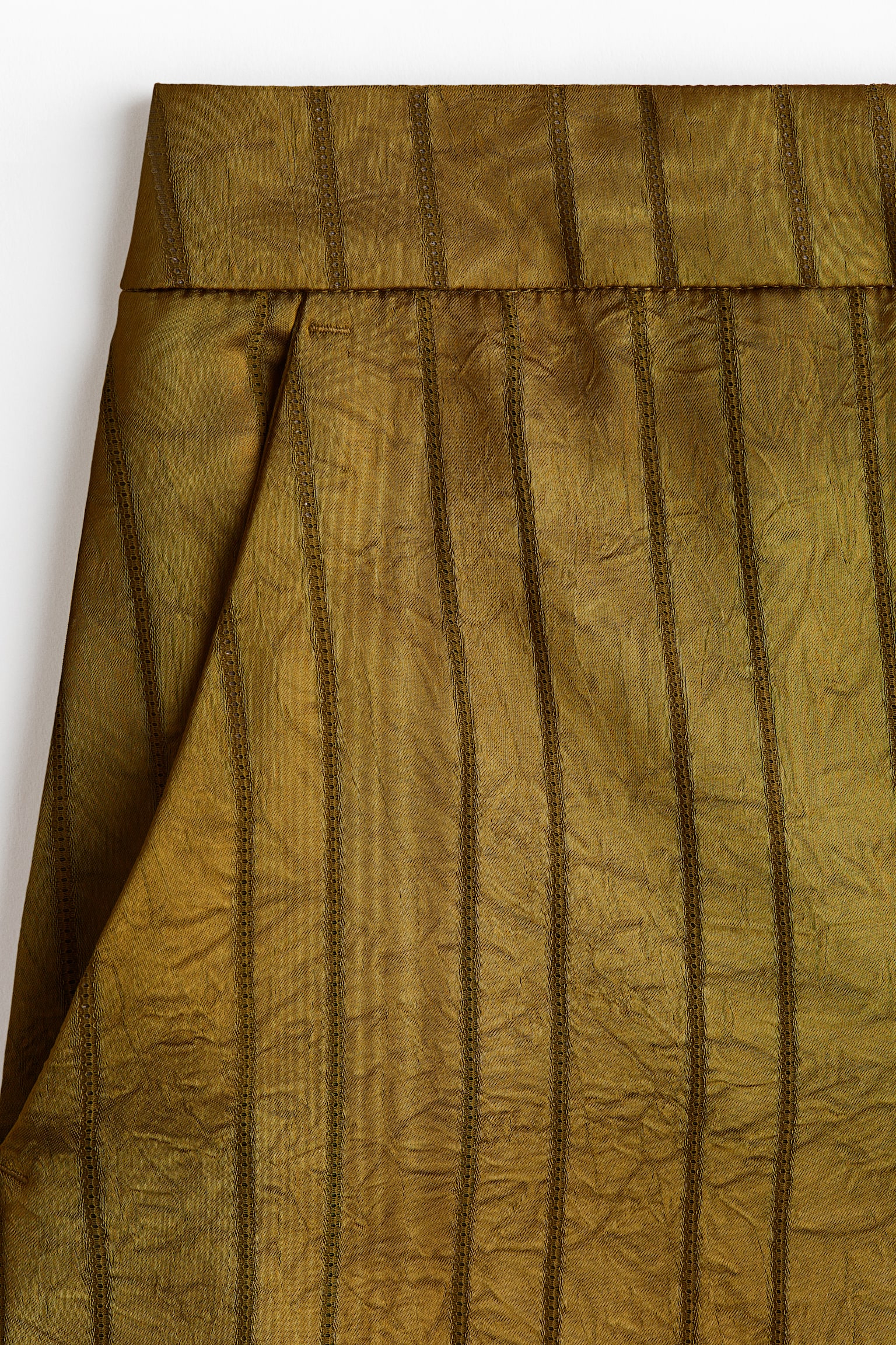 Wide-Leg Dress Pants - Golden olive/striped/Cream/striped/Black/patterned - 2