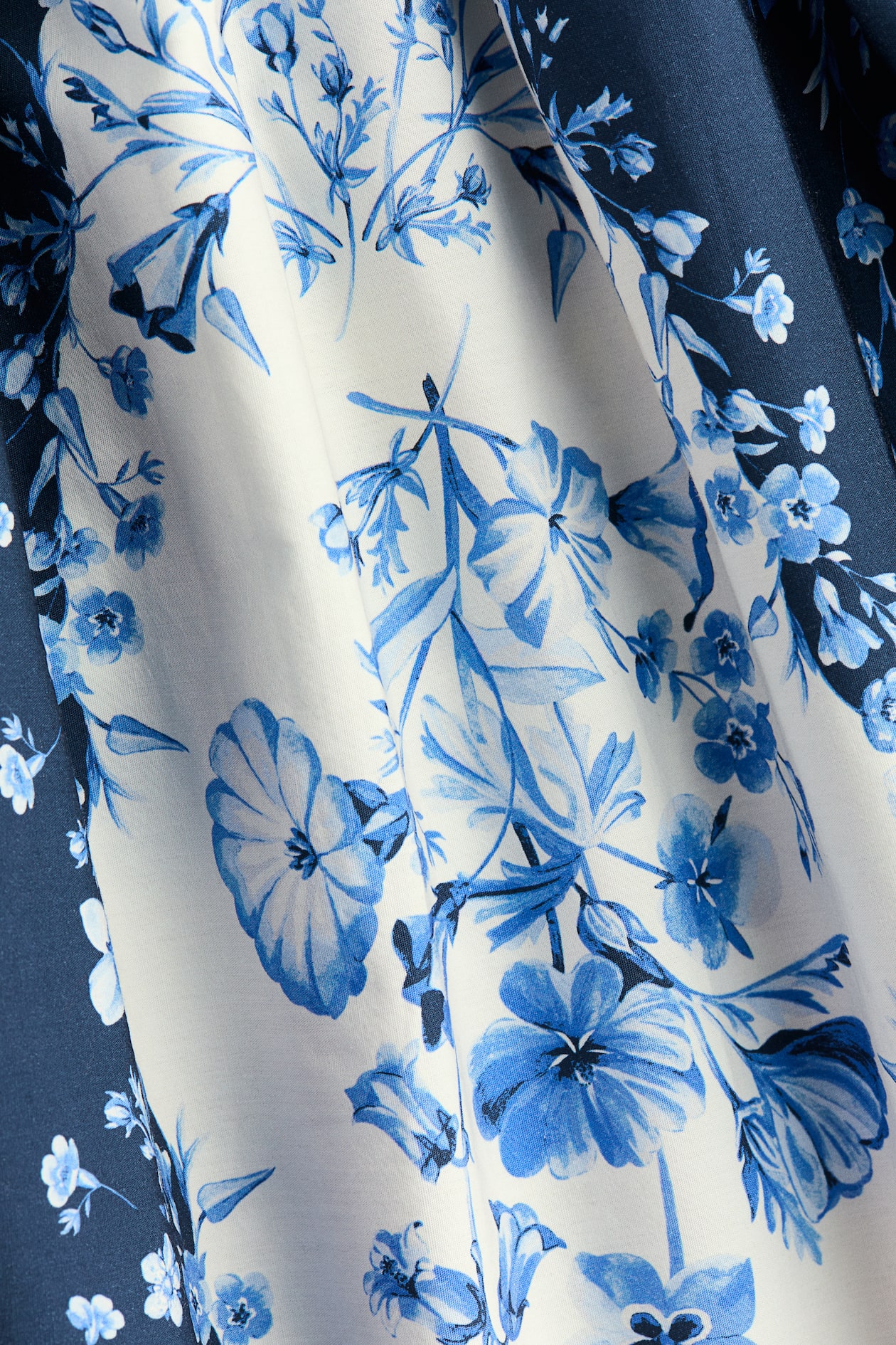 Flared-Skirt Poplin Dress - image 2