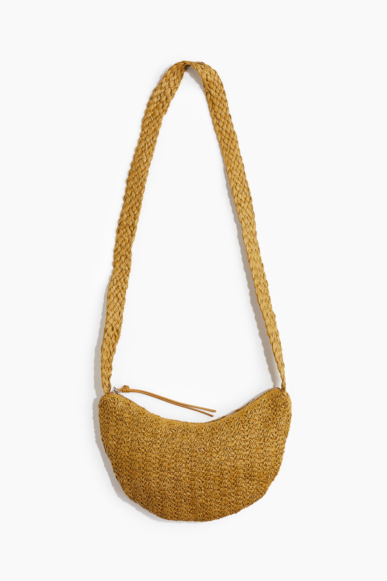 Женская сумка H&M Straw Crossbody, цвет: Хаки зелёный
