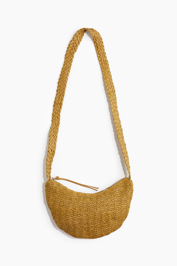 Женские сумки H&M Straw Crossbody Bag
