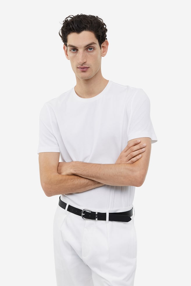 T-shirt Slim Fit - Biały/Czarny/Bladozielony/Jasnoszary/dc - 6