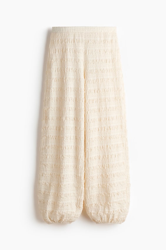 Женские брюки H&M Textured Jersey Balloon-Leg Pants