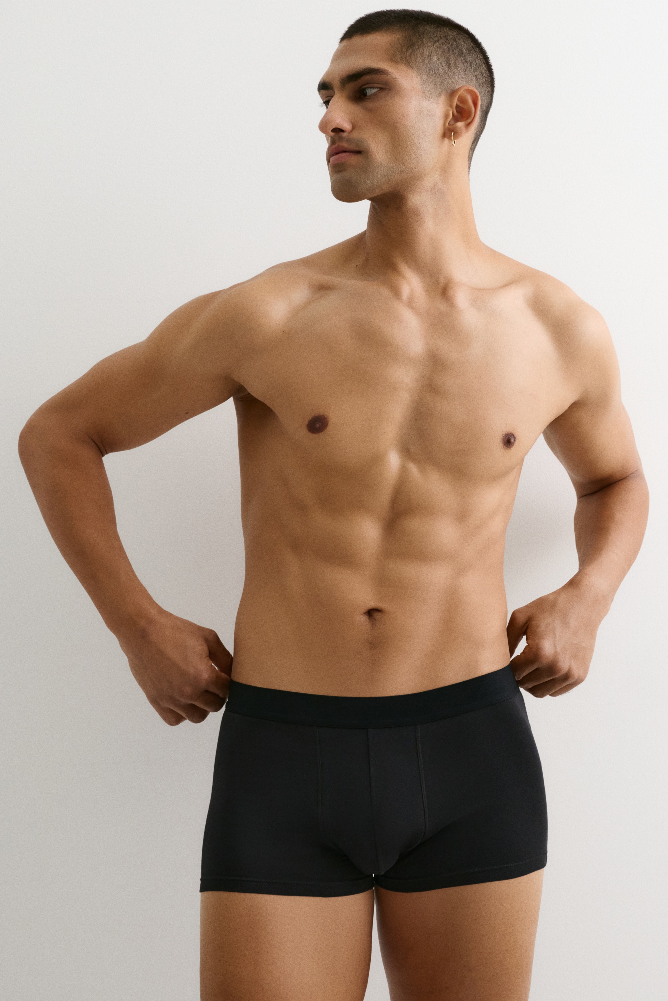 Moda Męska - Krótkie bokserki Lycra® 5-pak Czarny - Size: L  - H&M