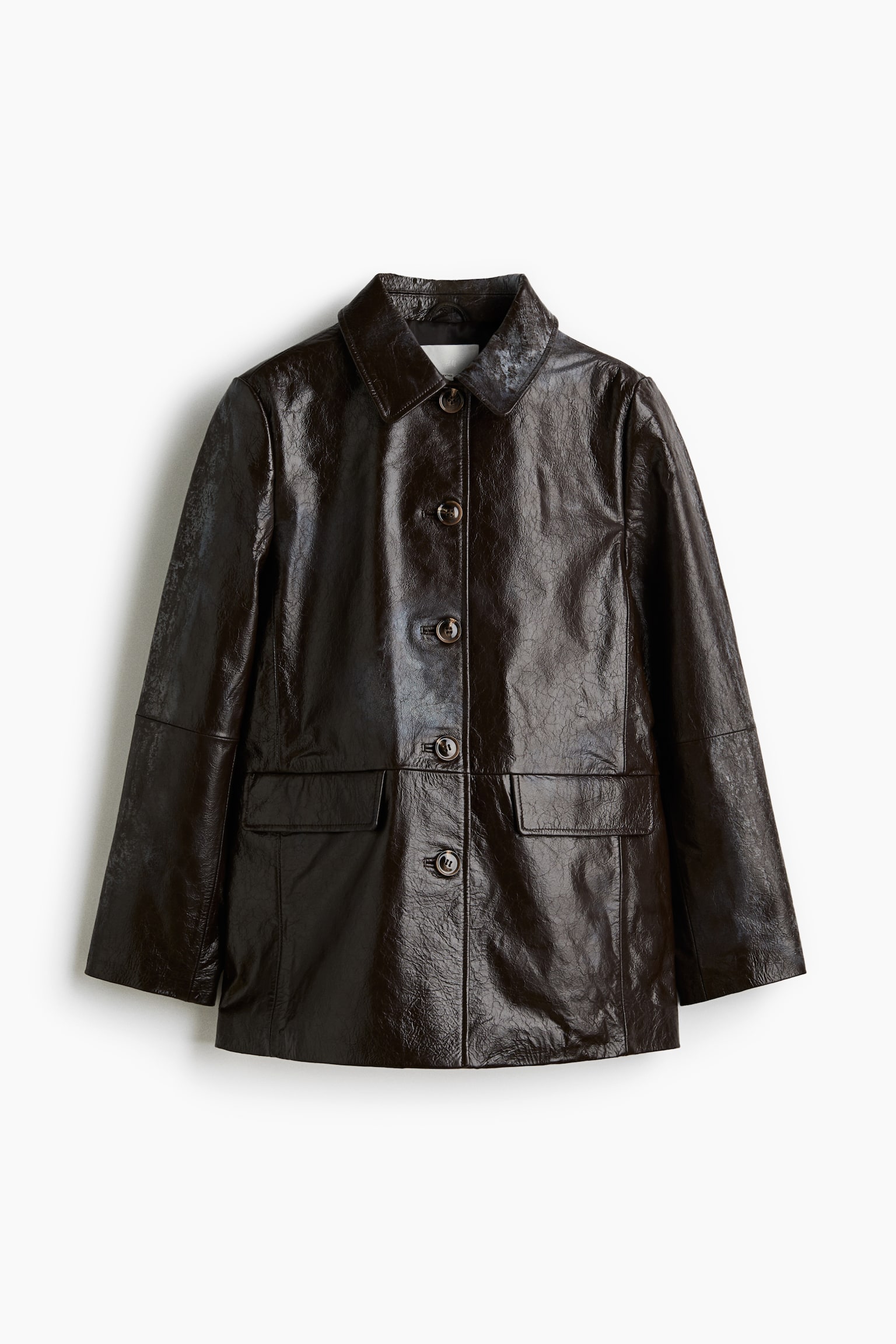 Leather jacket - Dark brown - 2