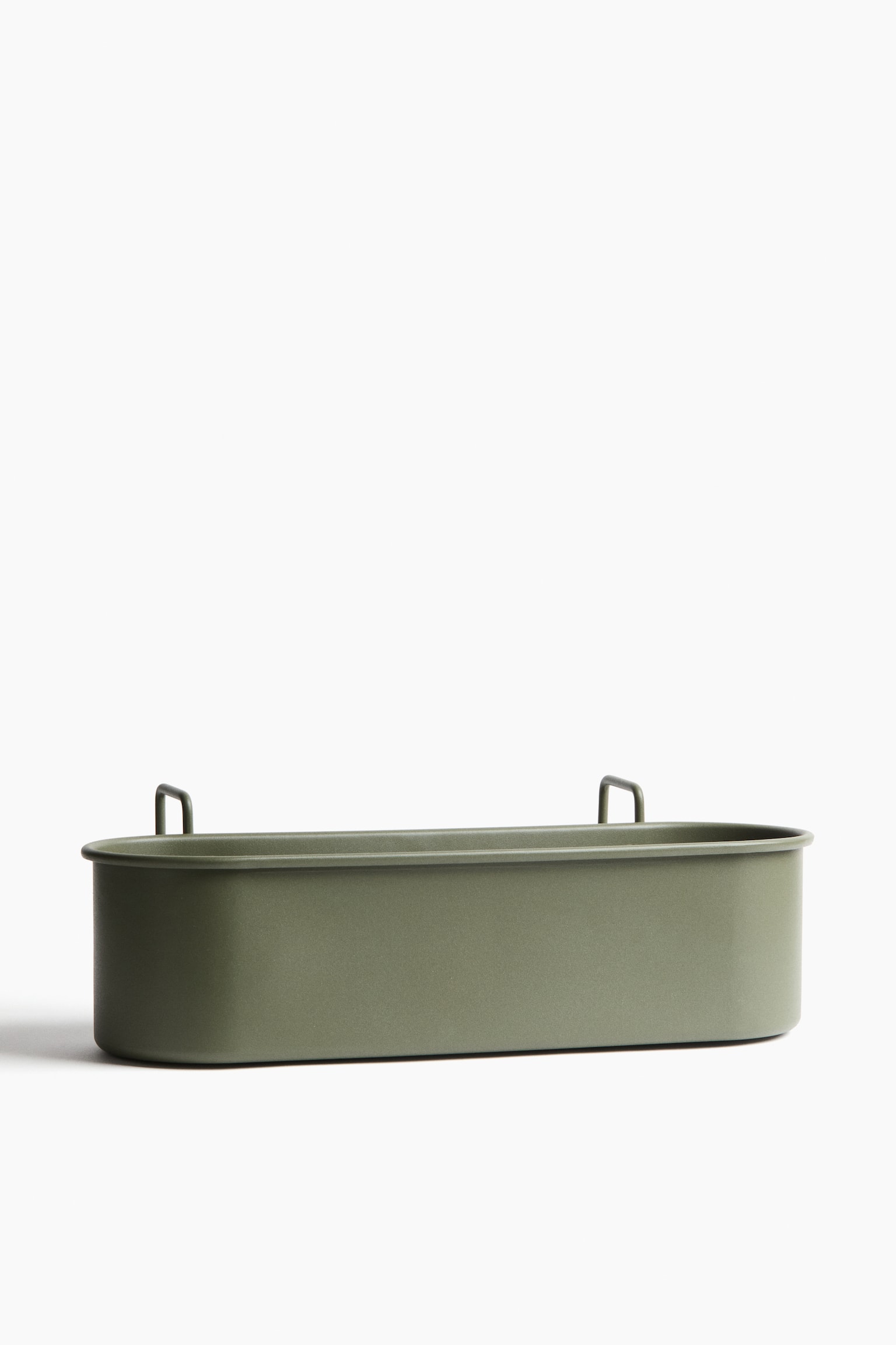 Metal Hanging Planter Box - Khaki green/Black/Light beige