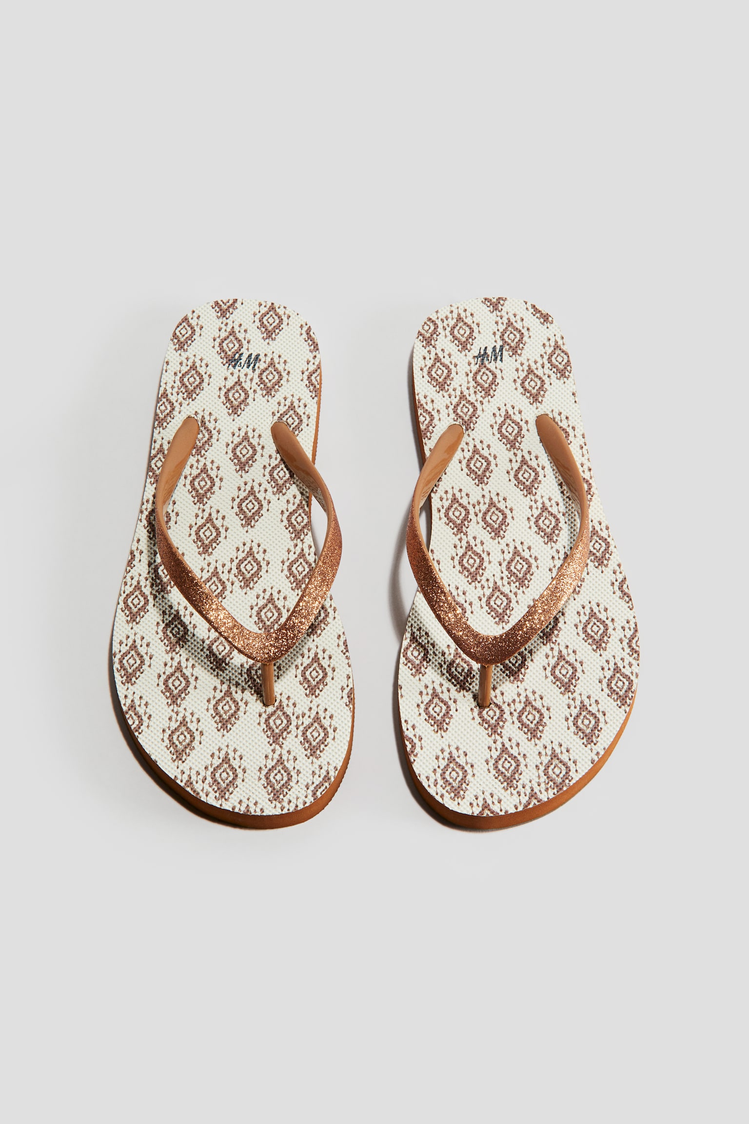 Flip-flops - Beige/patterned/Black - 2