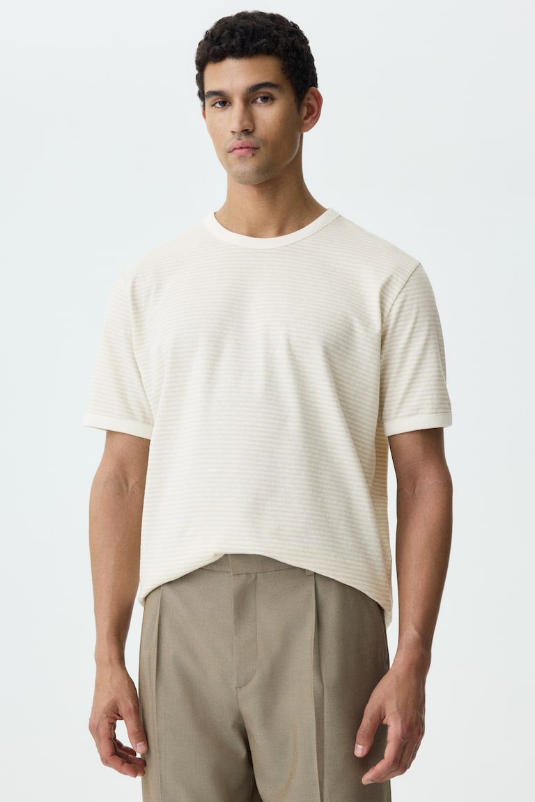 Majica od mešavine lana Relaxed Fit