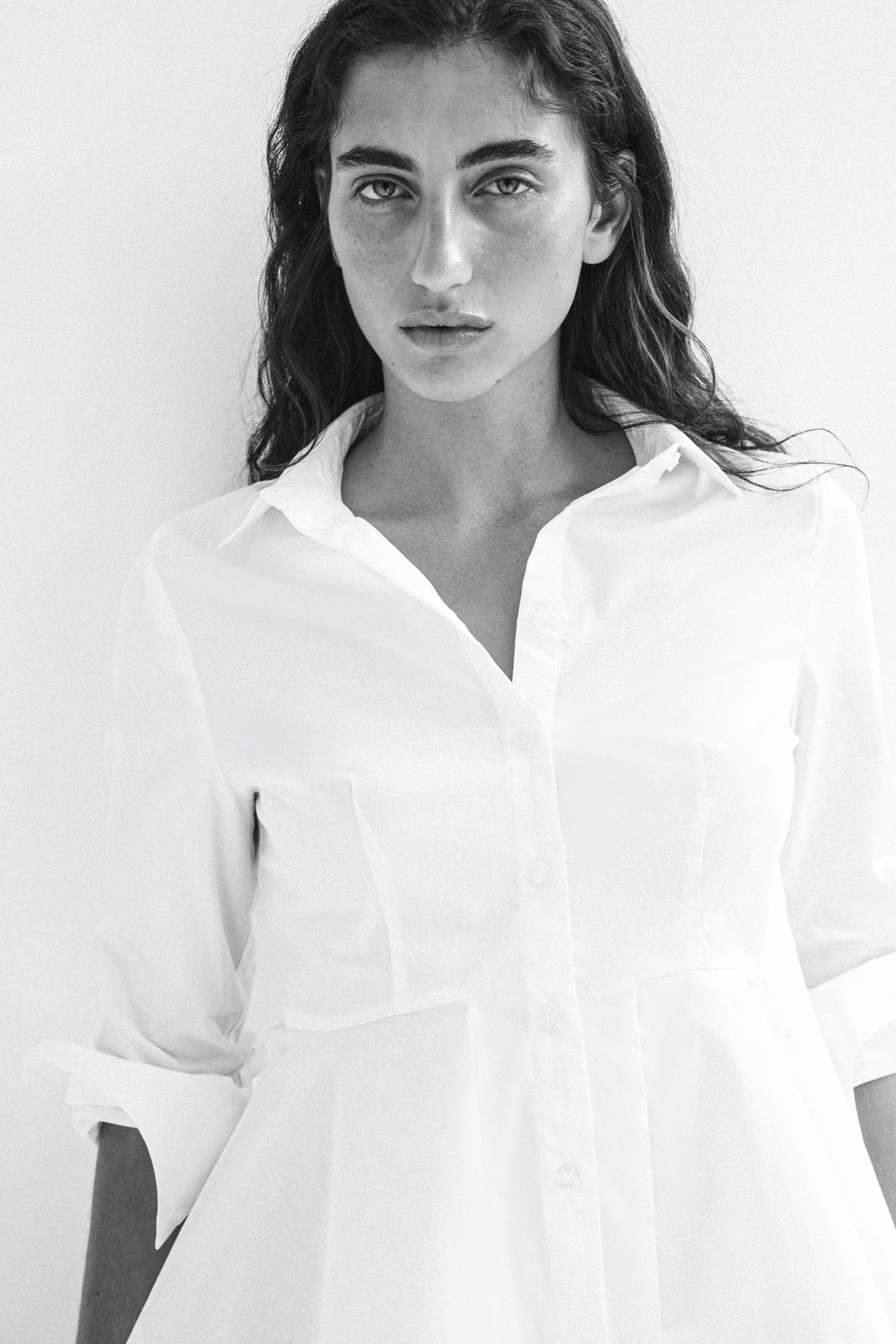 Cotton Peplum Shirt