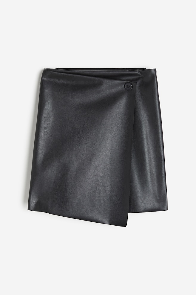 Wrap skirt - Black - 1
