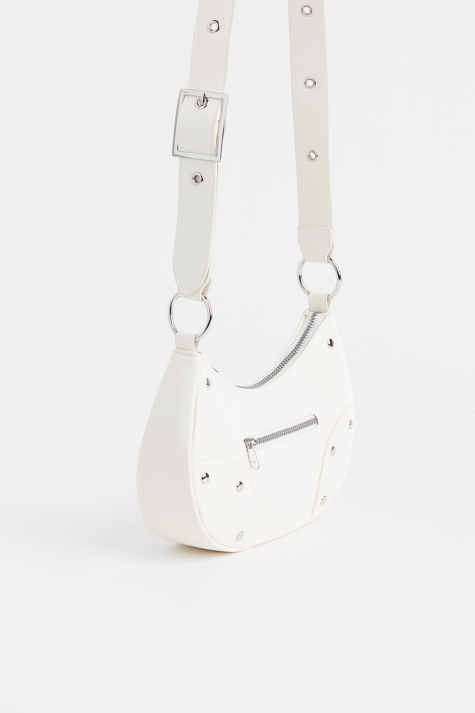 Small Shoulder Bag - White/Black/Cerise - 2