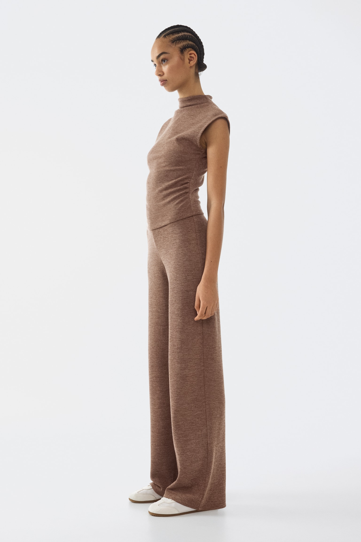 Straight-leg jersey trousers - 6