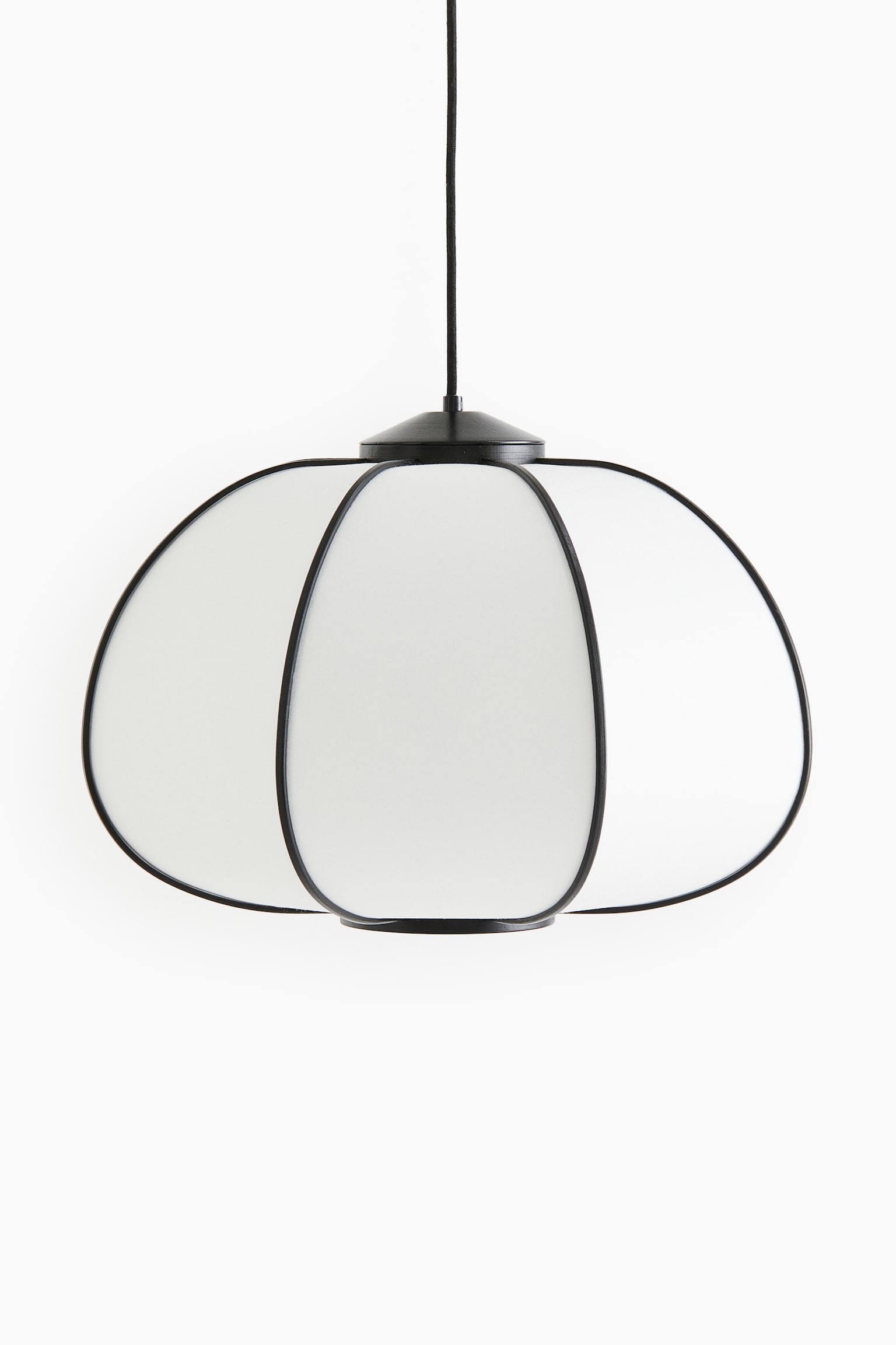 Bamboo pendant light - White/Black/White/Bamboo - 1