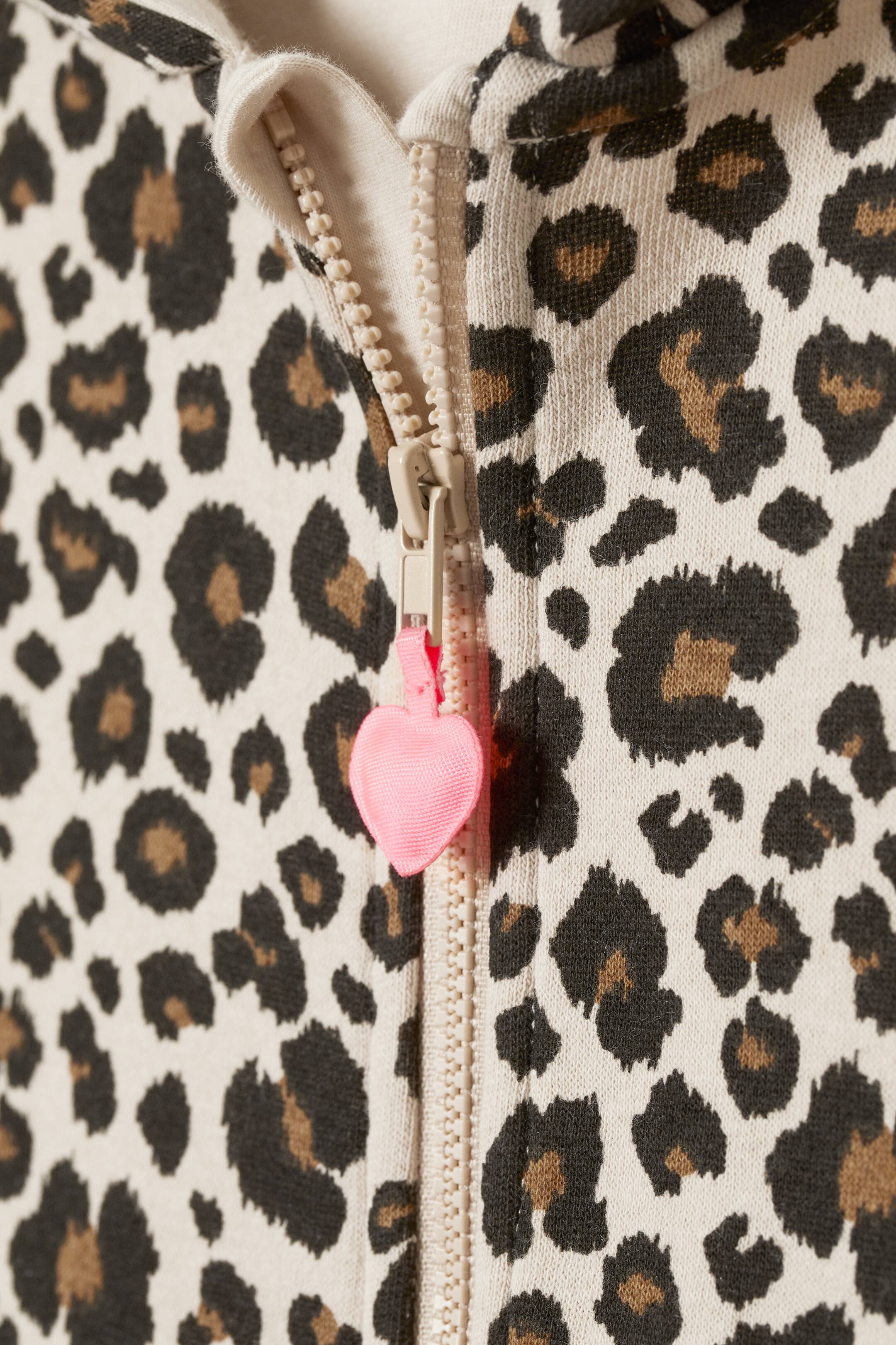 Größeres Bild ansehen: Sweat-Overall - Beige/Leopardenmuster - Kids | H&M DE 2