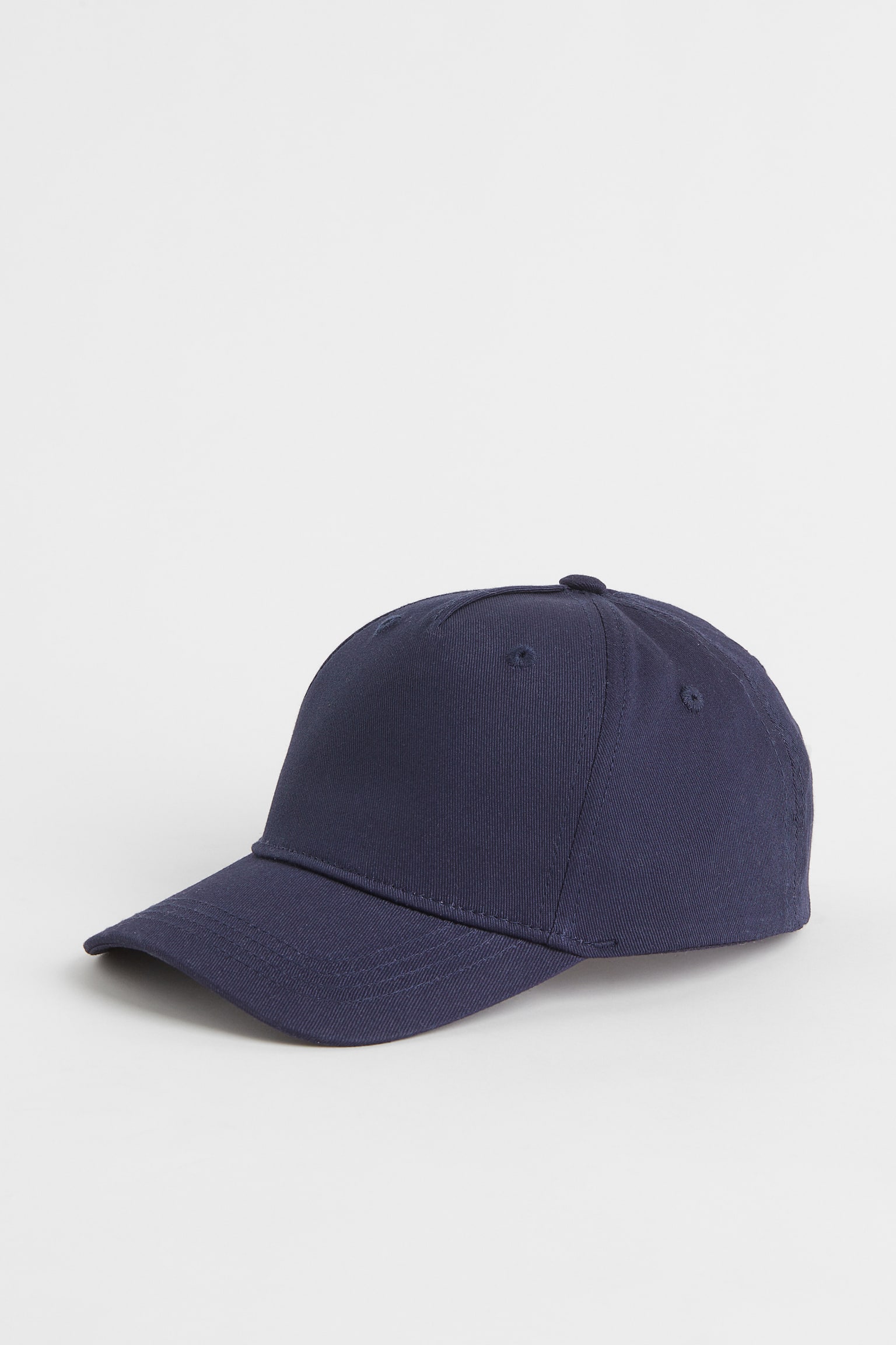 Cotton twill cap - Navy blue