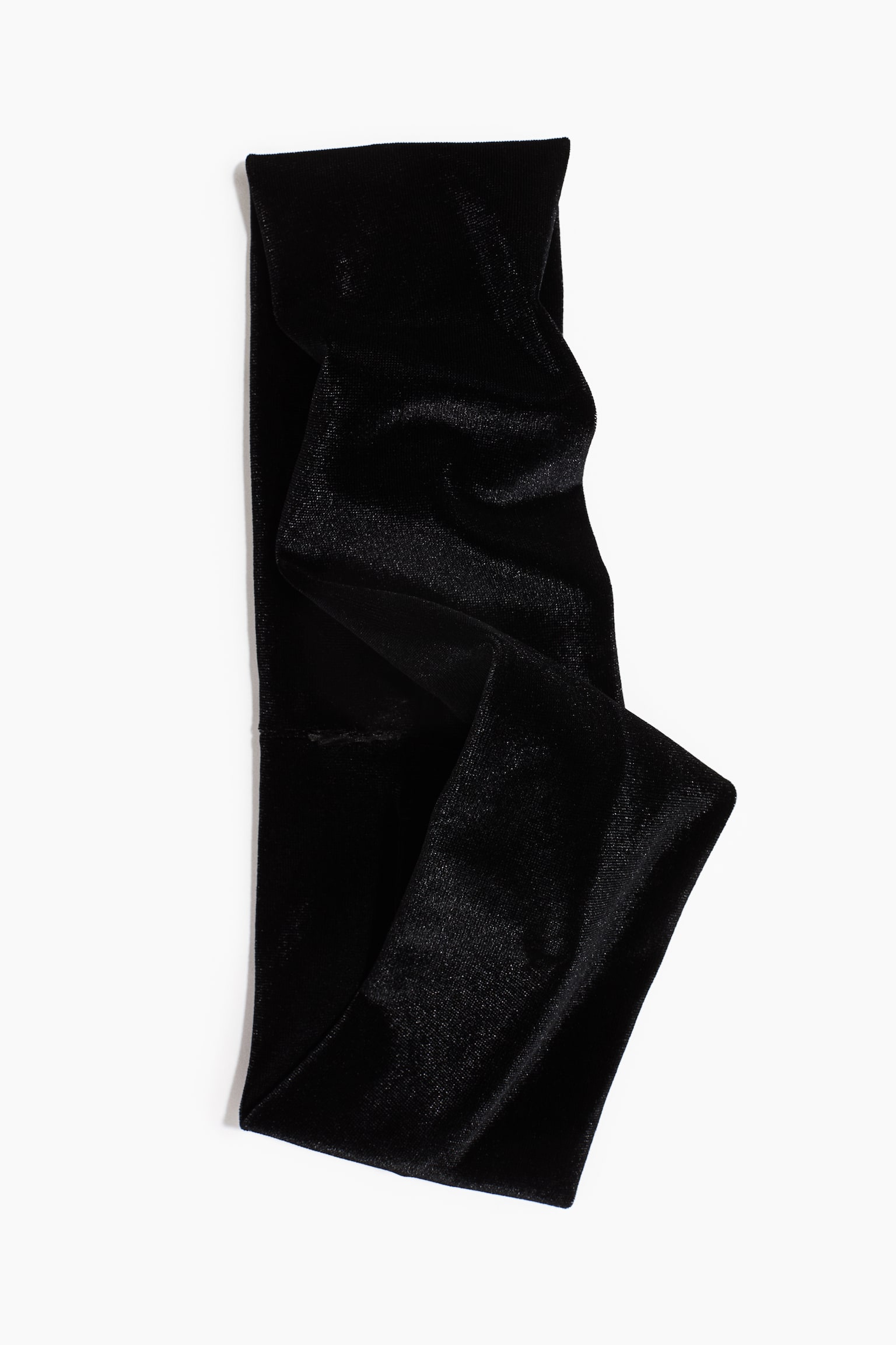 Аксессуары для волос H&M Wide Velour Hairband, цвет: Чёрный — фото 2