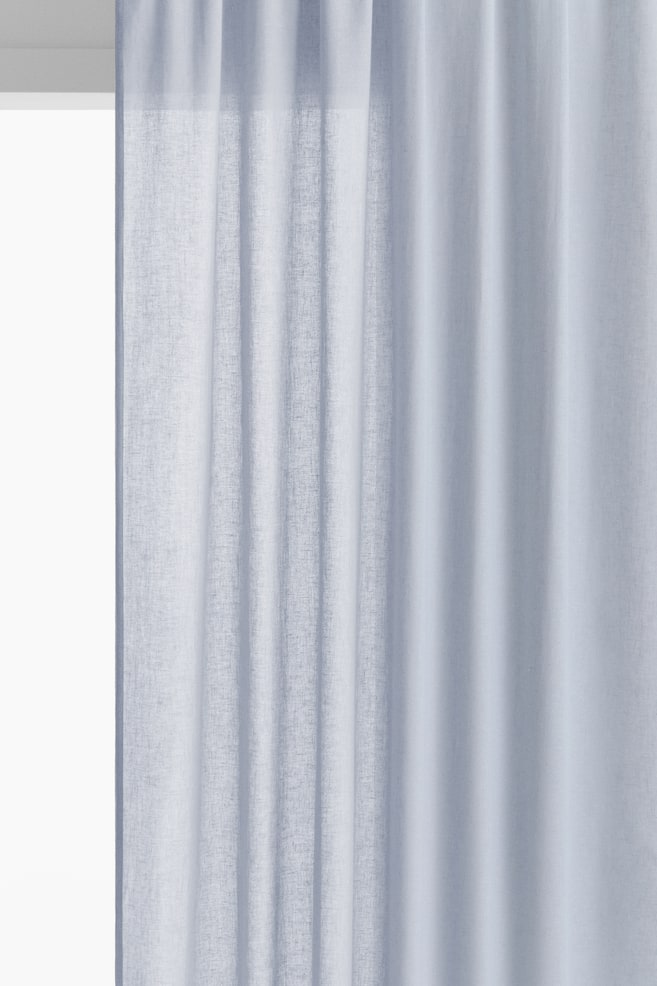 1-pack long and wide linen-blend curtain length - Light blue/Beige/White/Mole/Beige/Grey/Sage green - 1