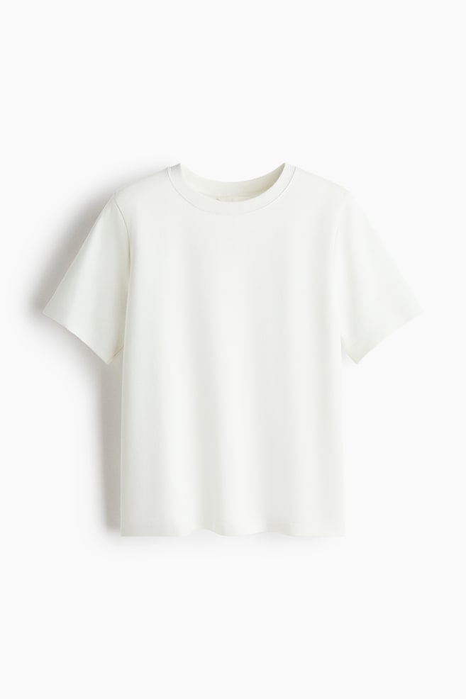 Interlock T-shirt - White/Black/Dusty purple/Light pink - 1