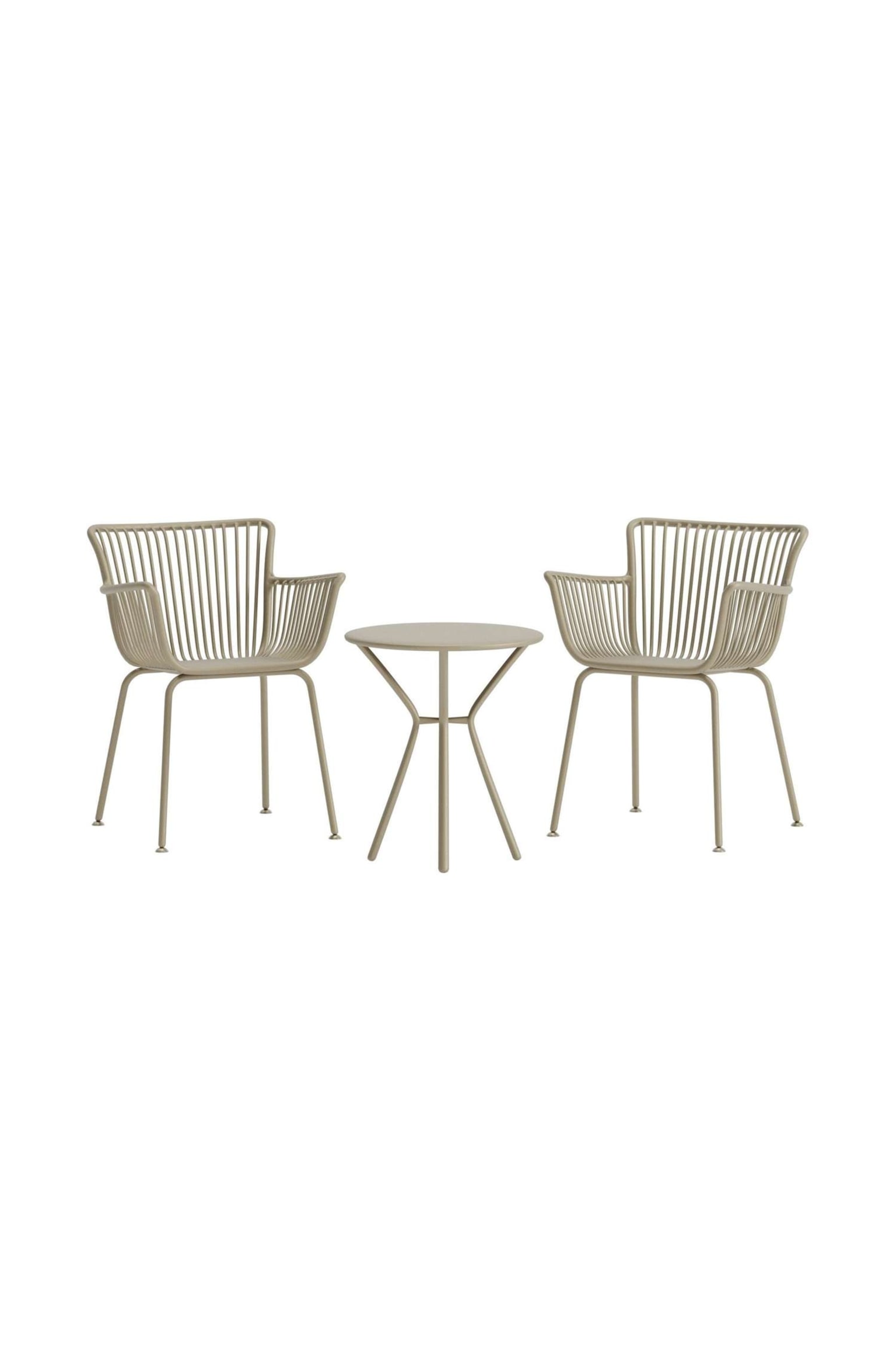 Ensemble Café Sifnos - Steel, Beige - 1