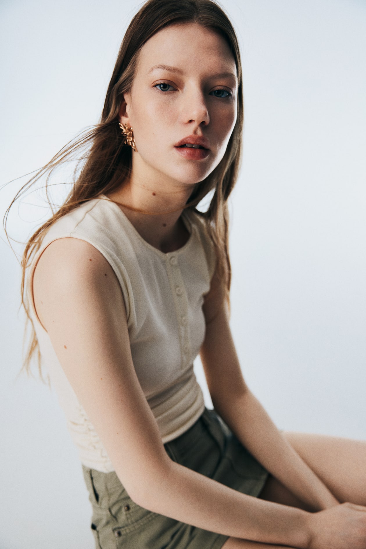 Draped Sleeveless Top - image 3