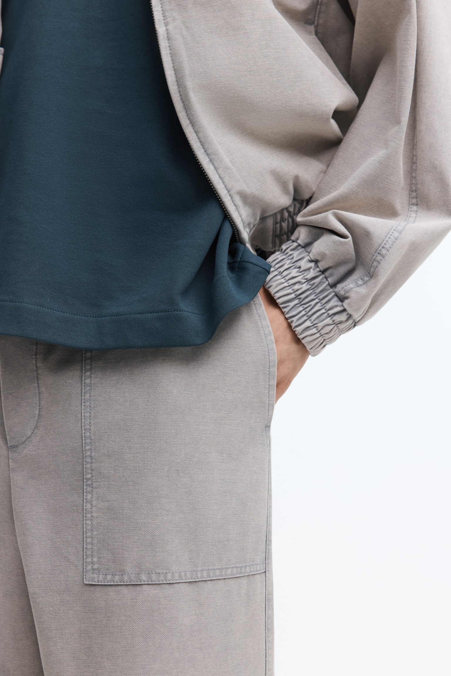 Joggers Relaxed Fit - Gris claro/Gris oscuro - 3