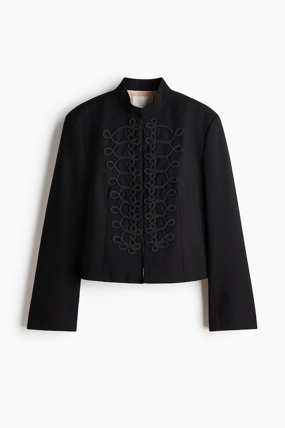 H&M Appliquéd Twill Jacket