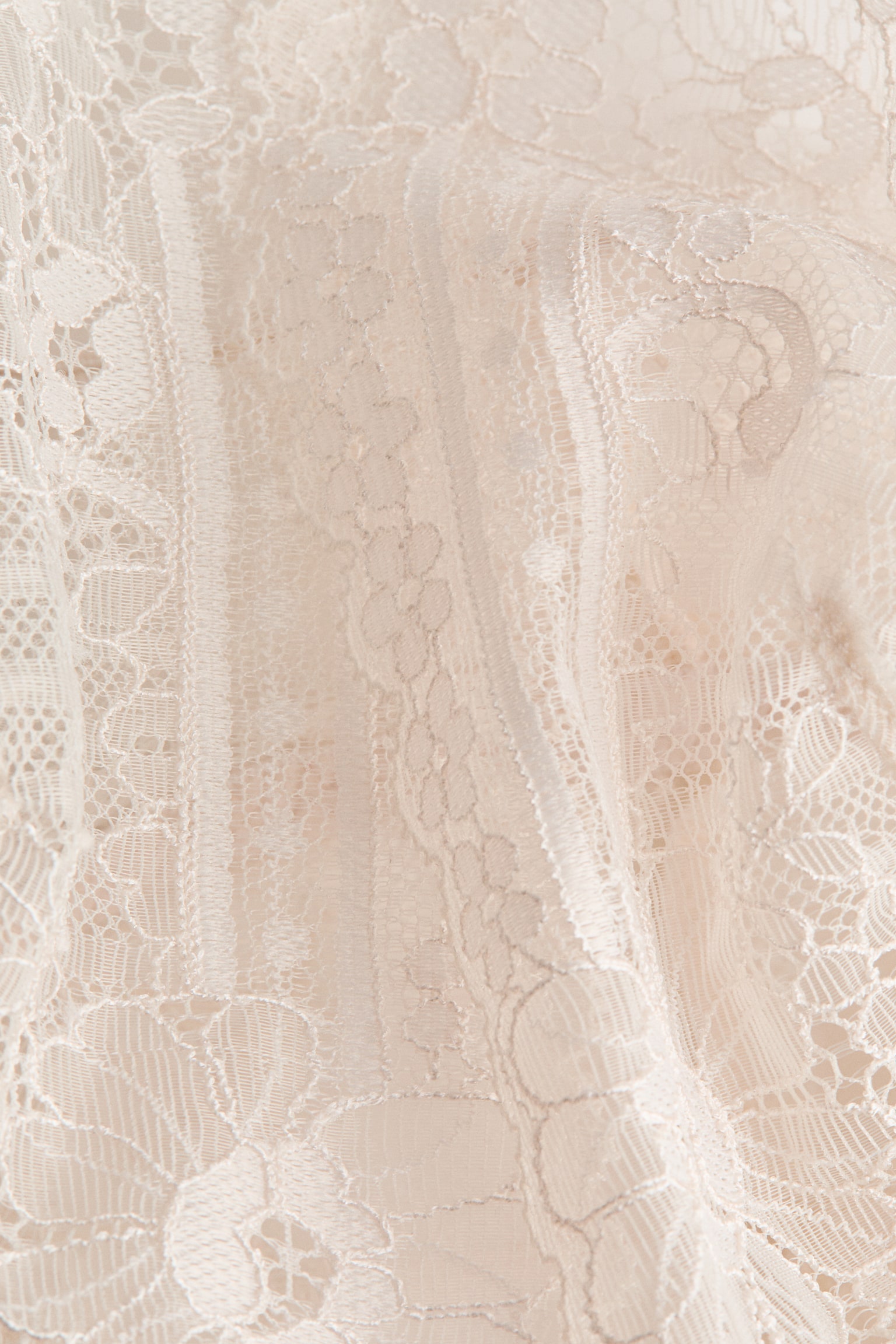 Měkká krajková podprsenka - Bledě béžová/Černá - 3