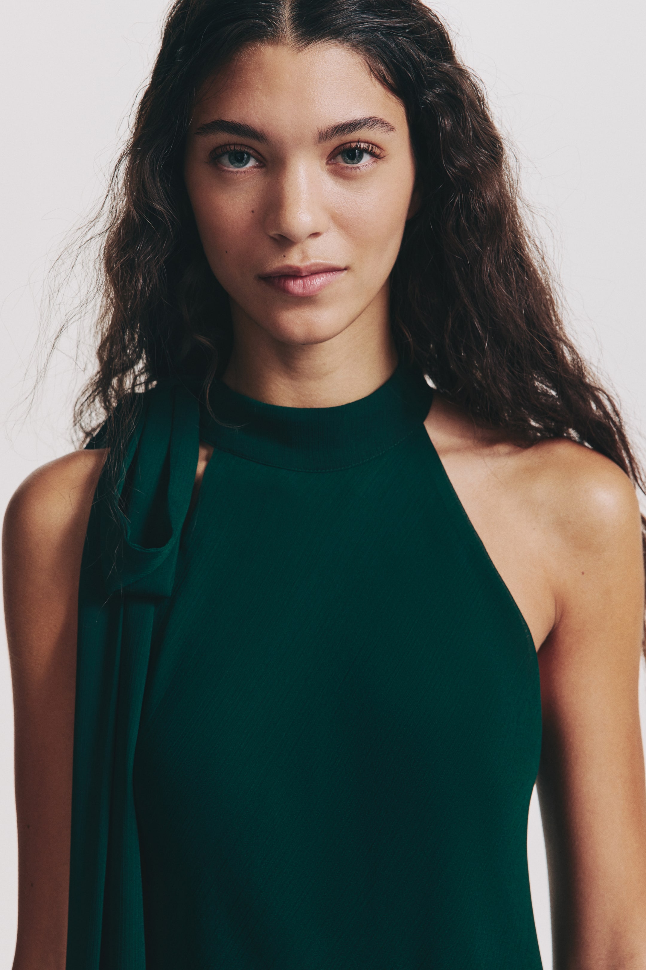 View larger image: Scarf-Detail Dress - Dark green - Ladies | H&M PH 3