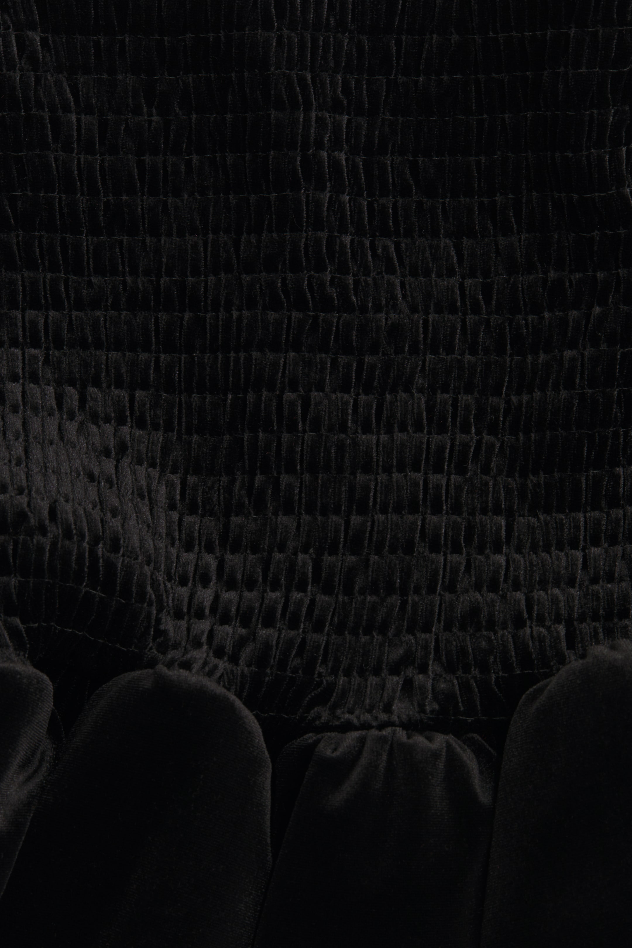 View larger image: Smocked Velour Skirt - Black - Ladies | H&M US 6