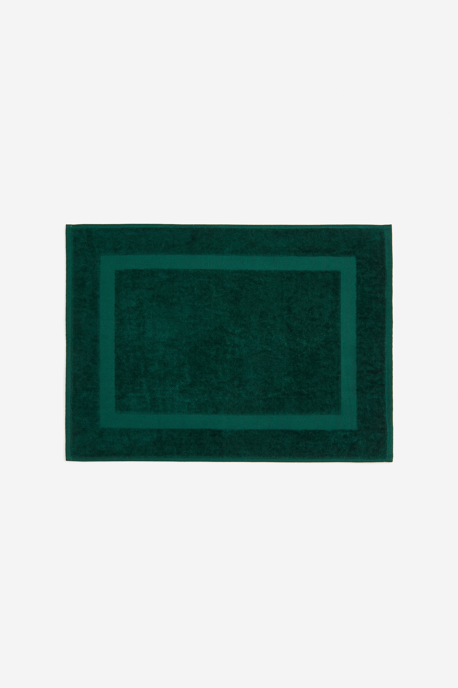 Tapis de bain en velours - Vert foncé - 1