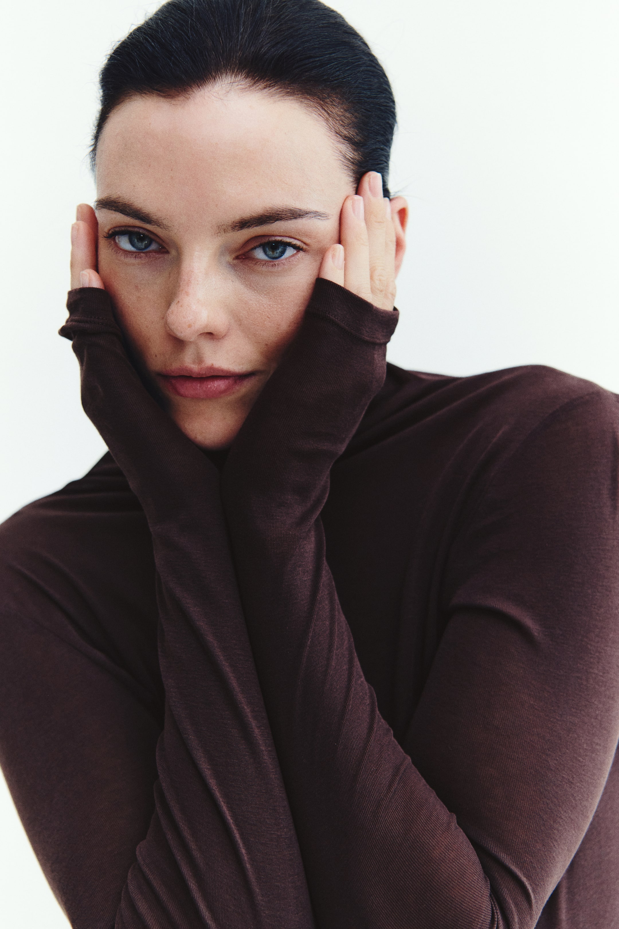 Pima Cotton Turtleneck Top