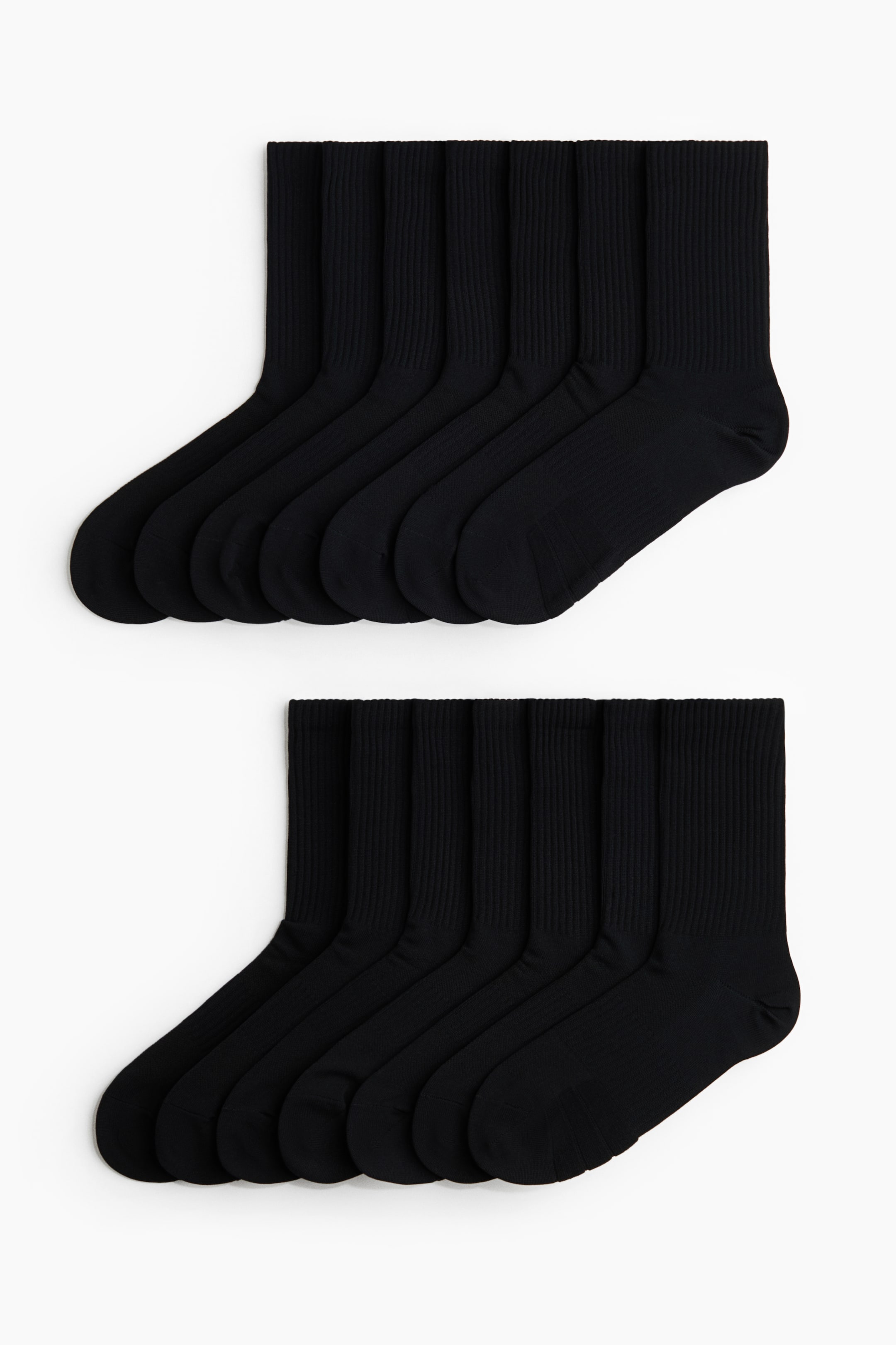 Ampliar la imagen: 7-pack Calcetines deportivos con DryMove™ - Negro - Men | H&M MX 1