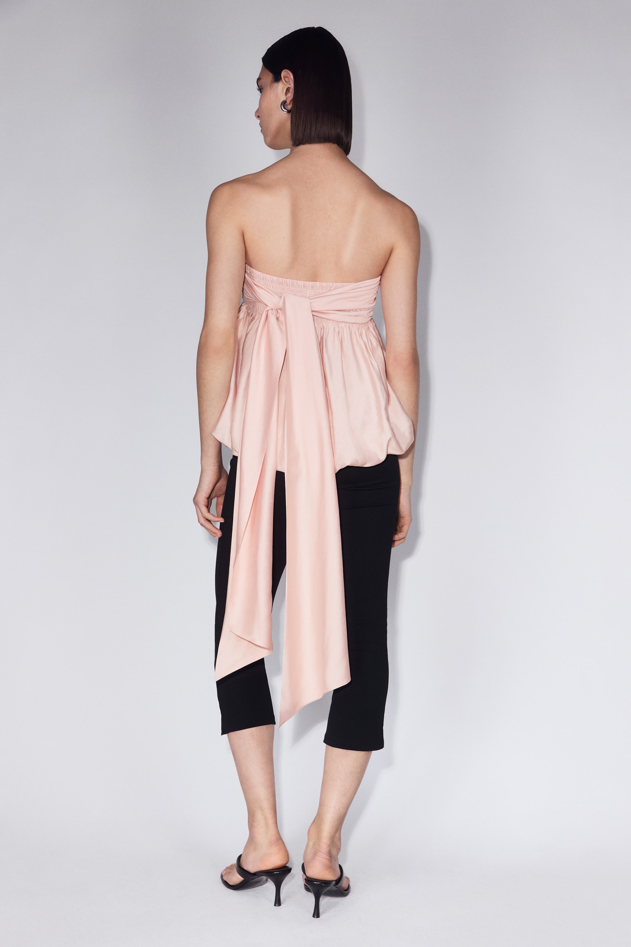 Bubble-Hem Bandeau Top