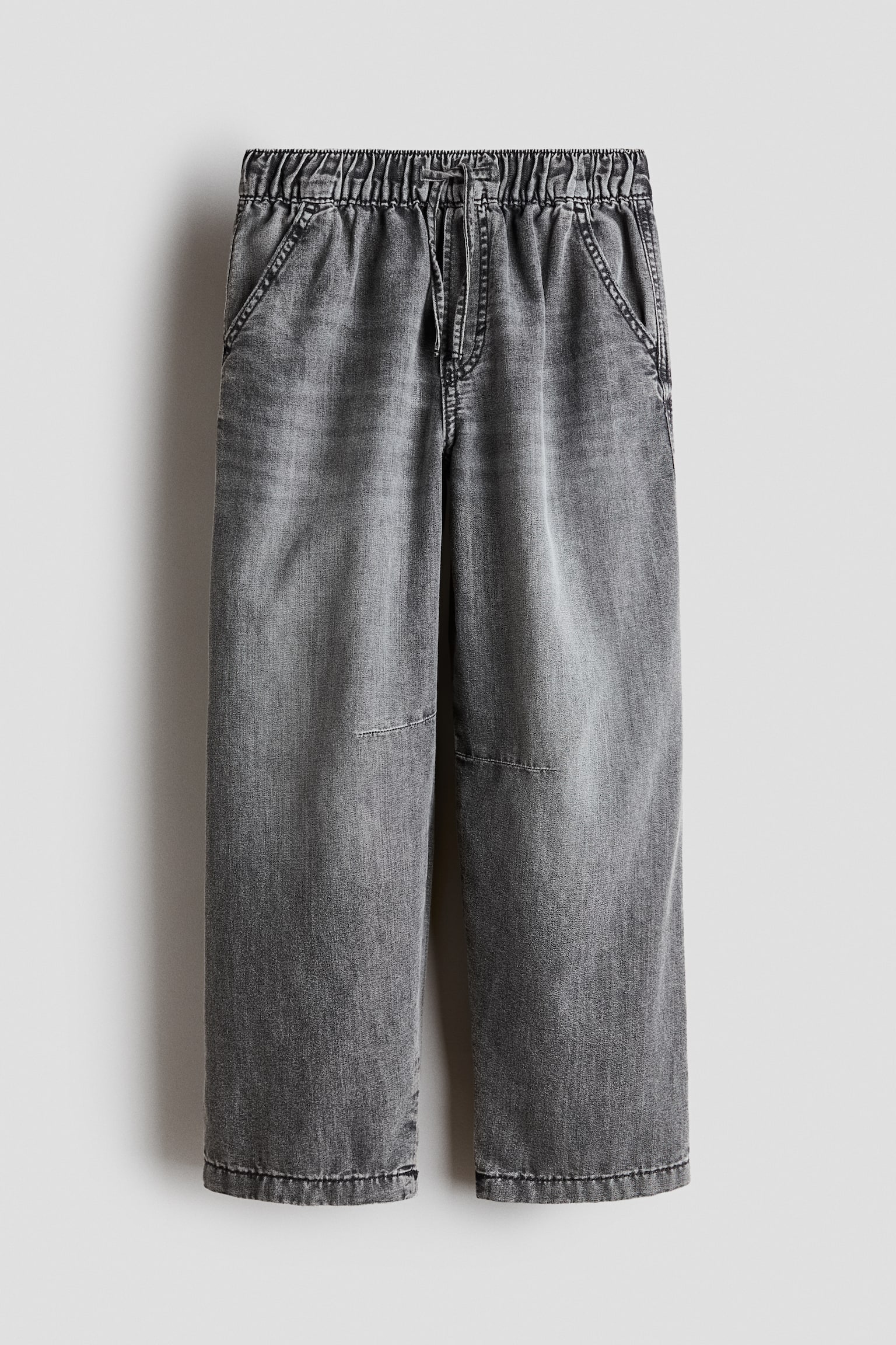 Denim joggers - Washed black