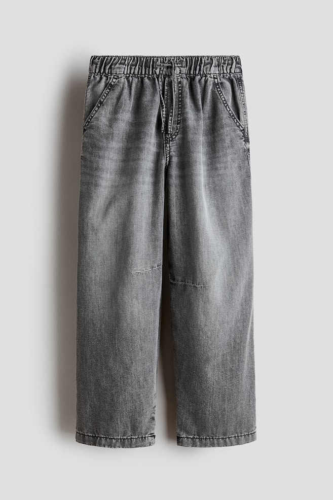 Denim Joggers - Washed black - 1