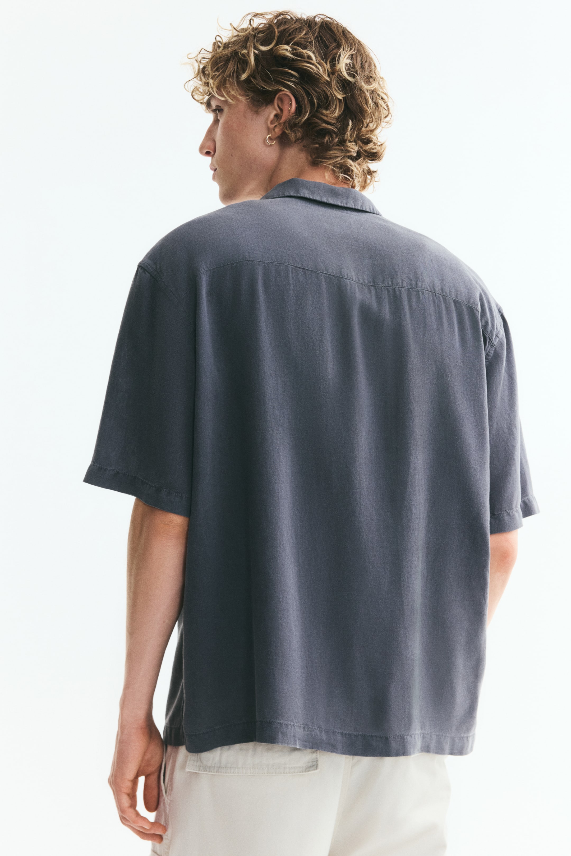 Relaxed-Fit Linen-Blend Resort Shirt