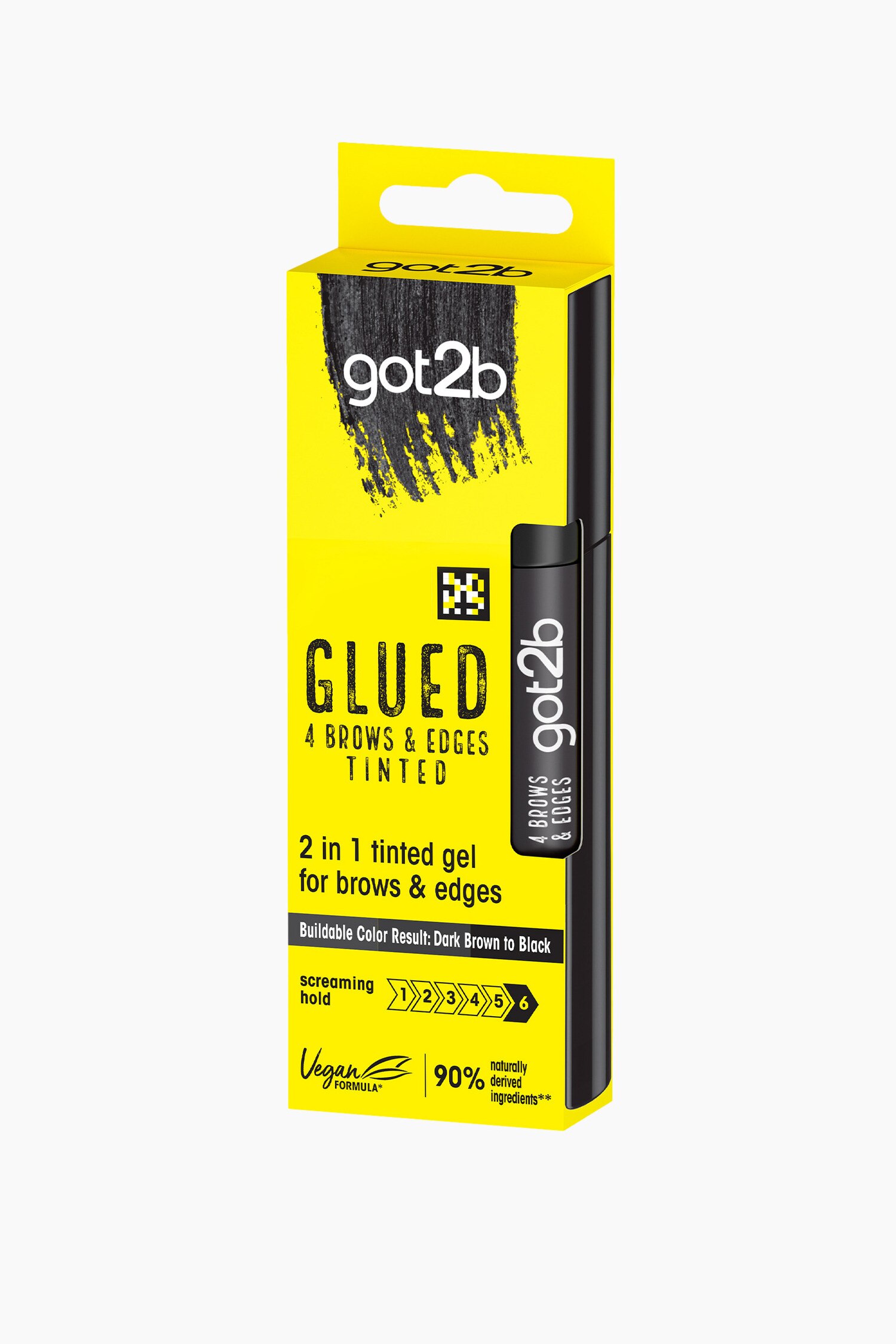 got2b - Glued 4 Brows & Edges 2in1 Tinted Gel - Svart