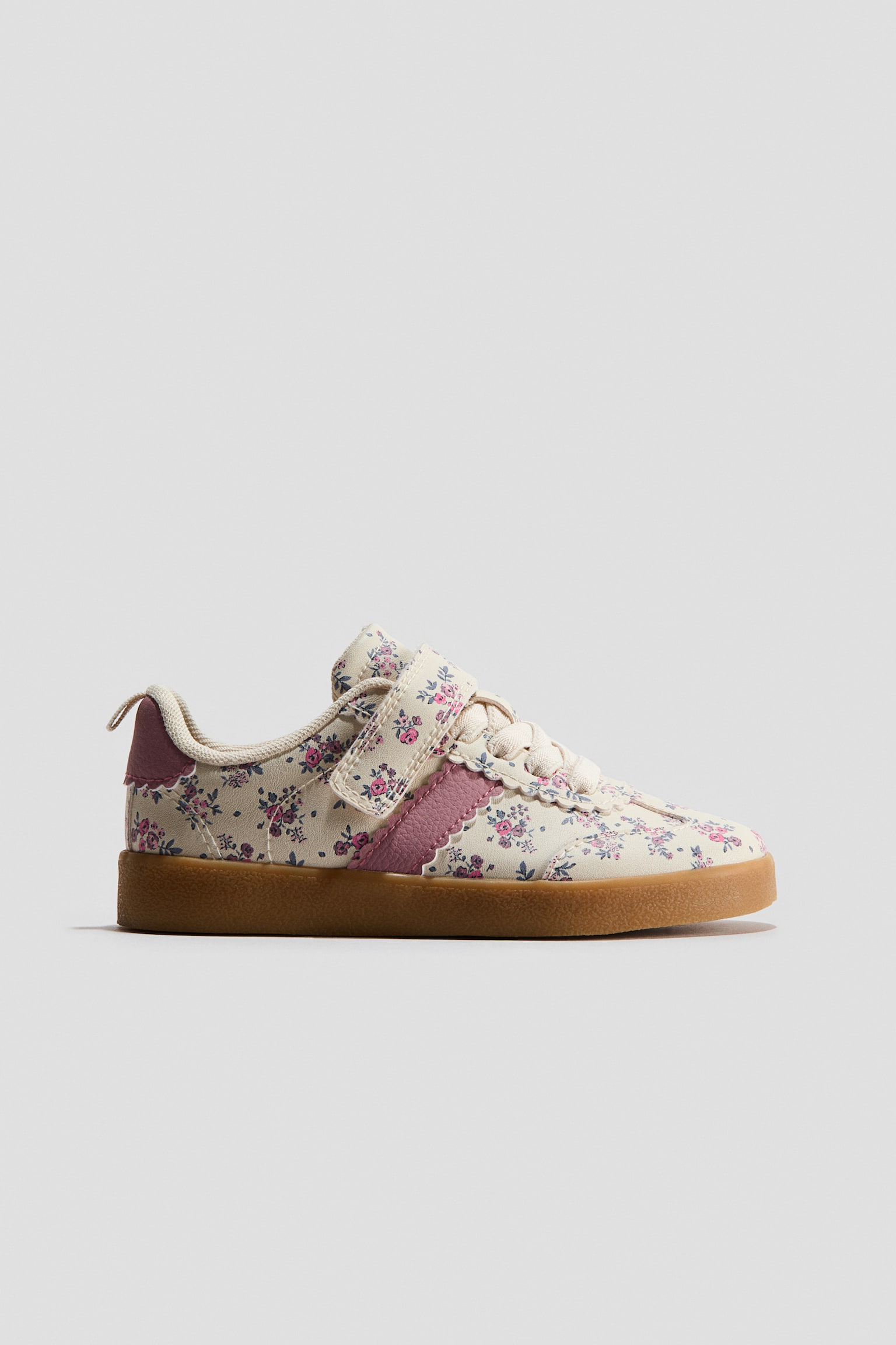 Zapatillas deportivas - Crema/Floral/Beige/Estampado de leopardo/Crema/Cerezas/Rosa claro/Corazones/Blanco/Corazones/Azul claro/Lazos/Blanco/Brillante/Crema/Floral
