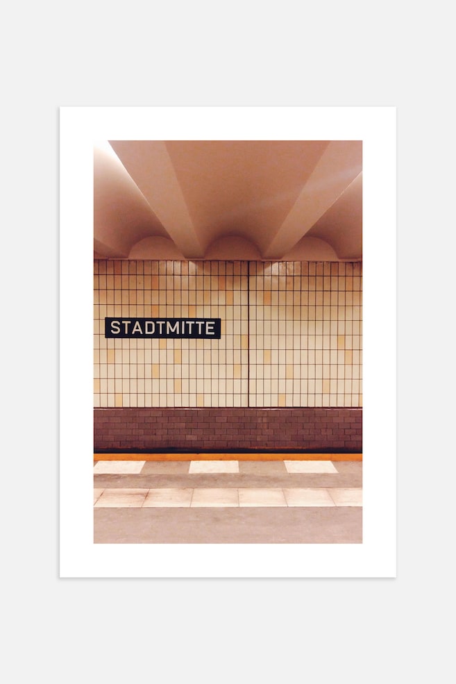 Stadtmitte Berlin Poster - Rosa/amarelo - 1