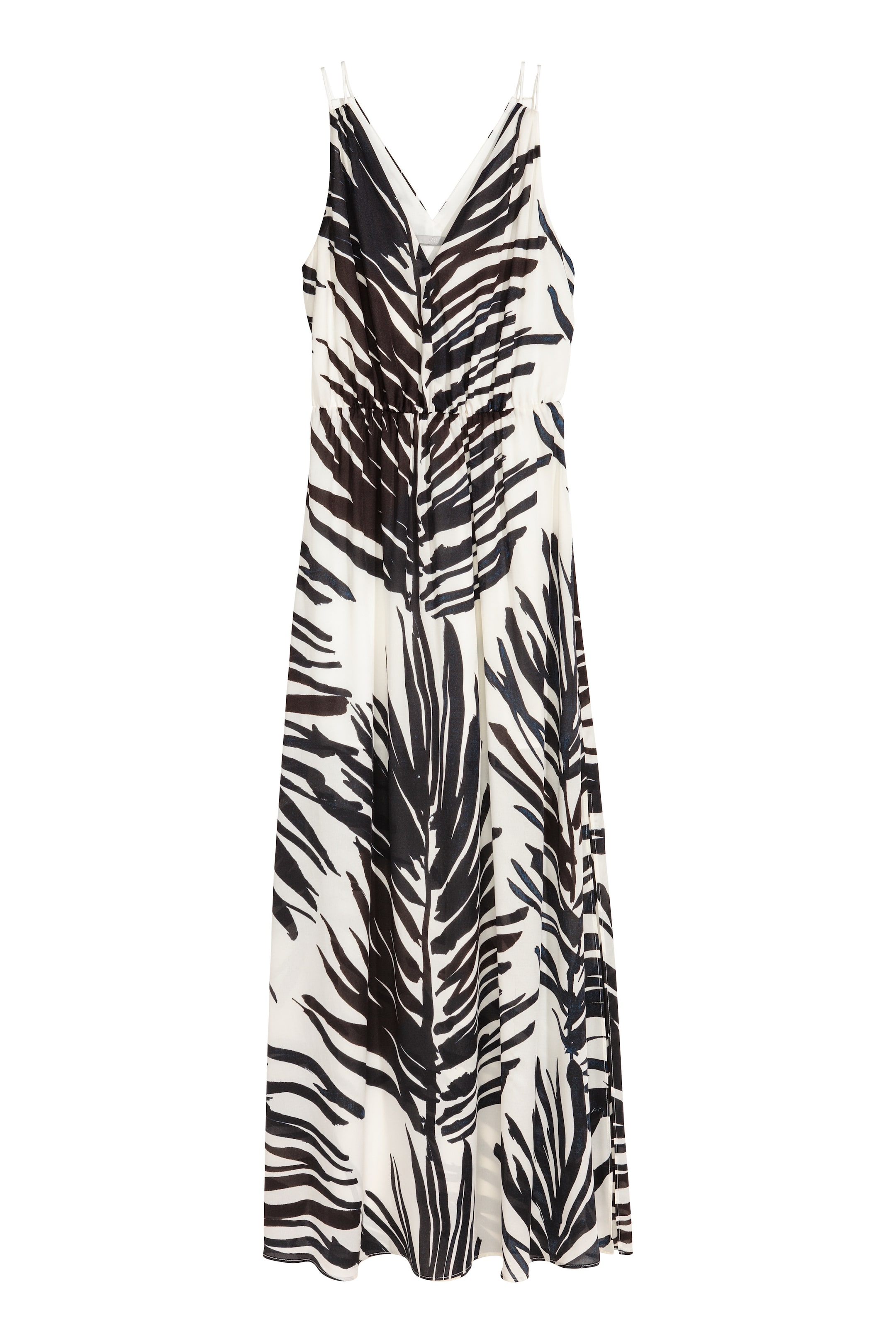 View larger image: V-neck maxi dress - White/Palm leaf - Ladies | H&M GB 1